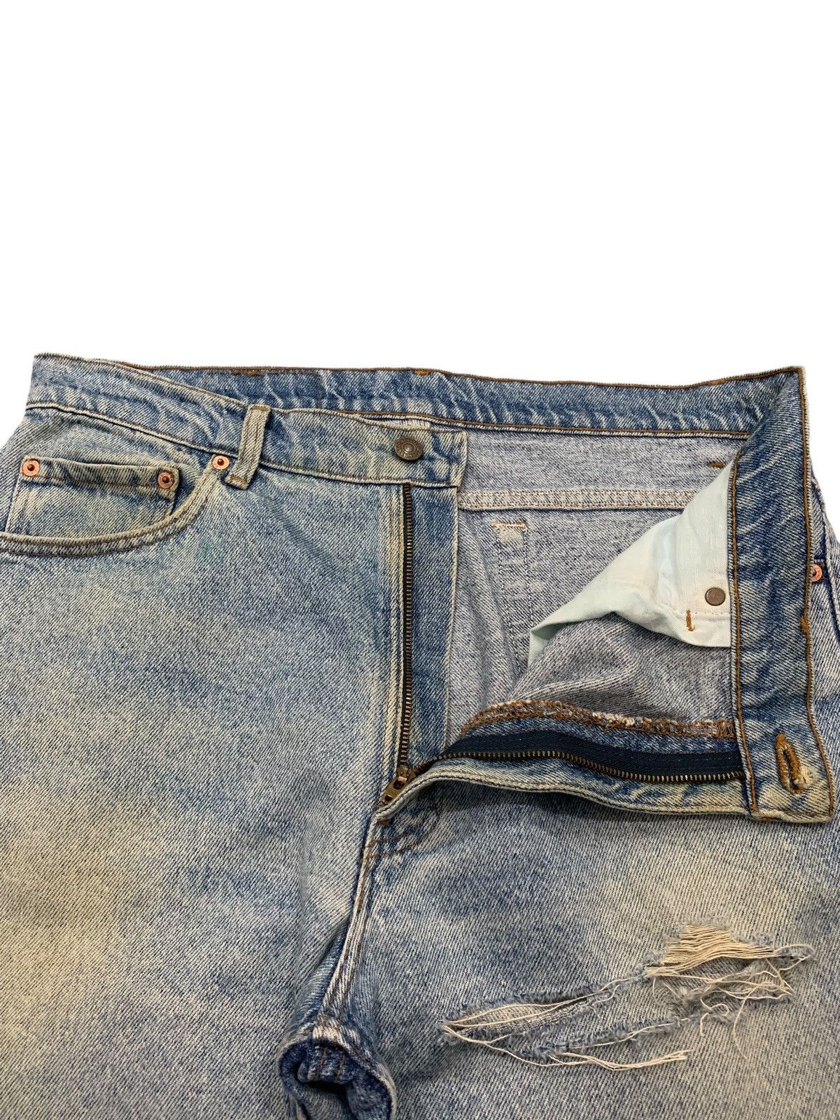 Levi's Vintage Levis USA Distressed Mudwash Denim Pants (AC8) Size US 35 - 12 Thumbnail