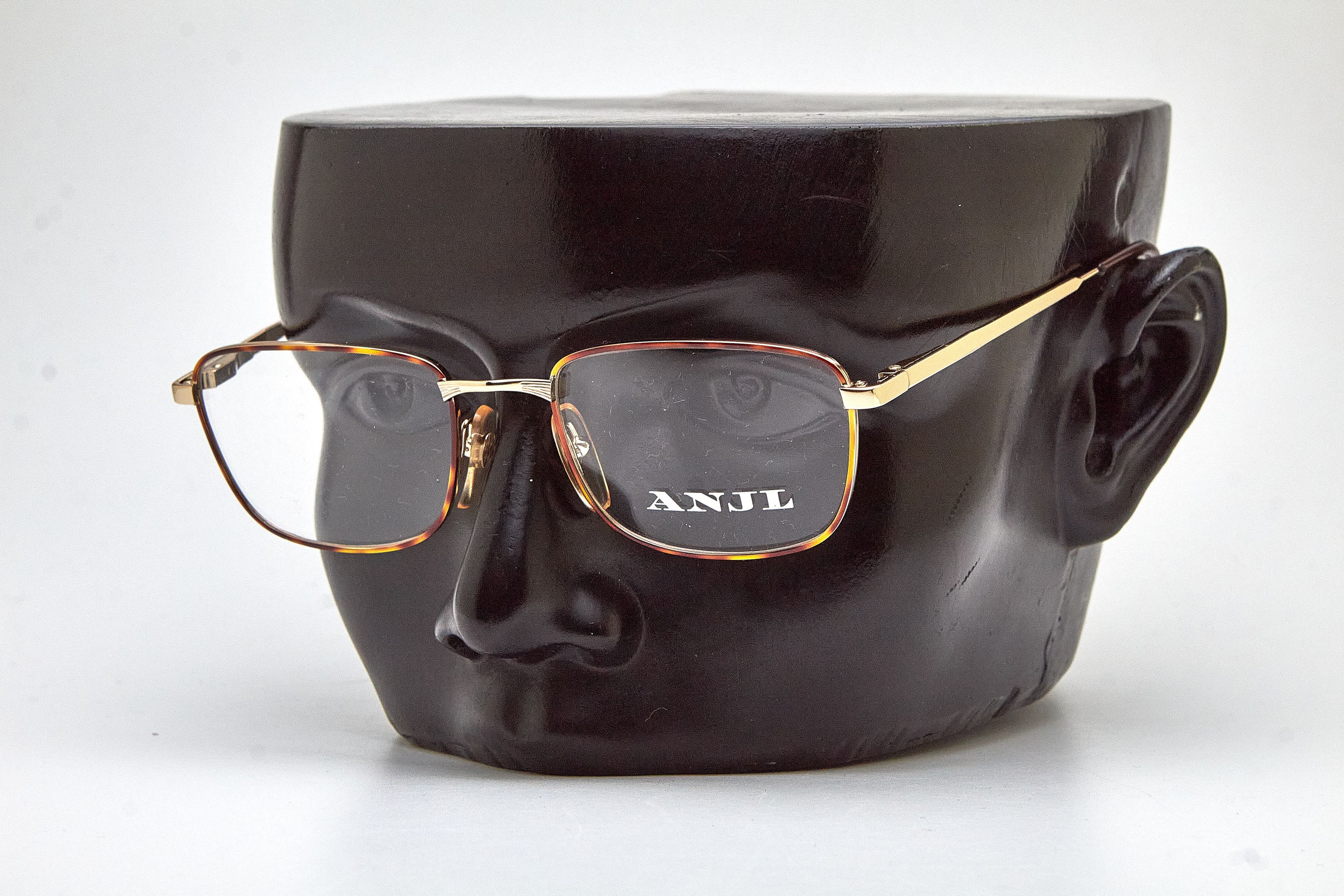 Vintage Old Money ANJL Gold Tortoise Rectangular Quiet Lux Specs Size ONE SIZE - 7 Thumbnail