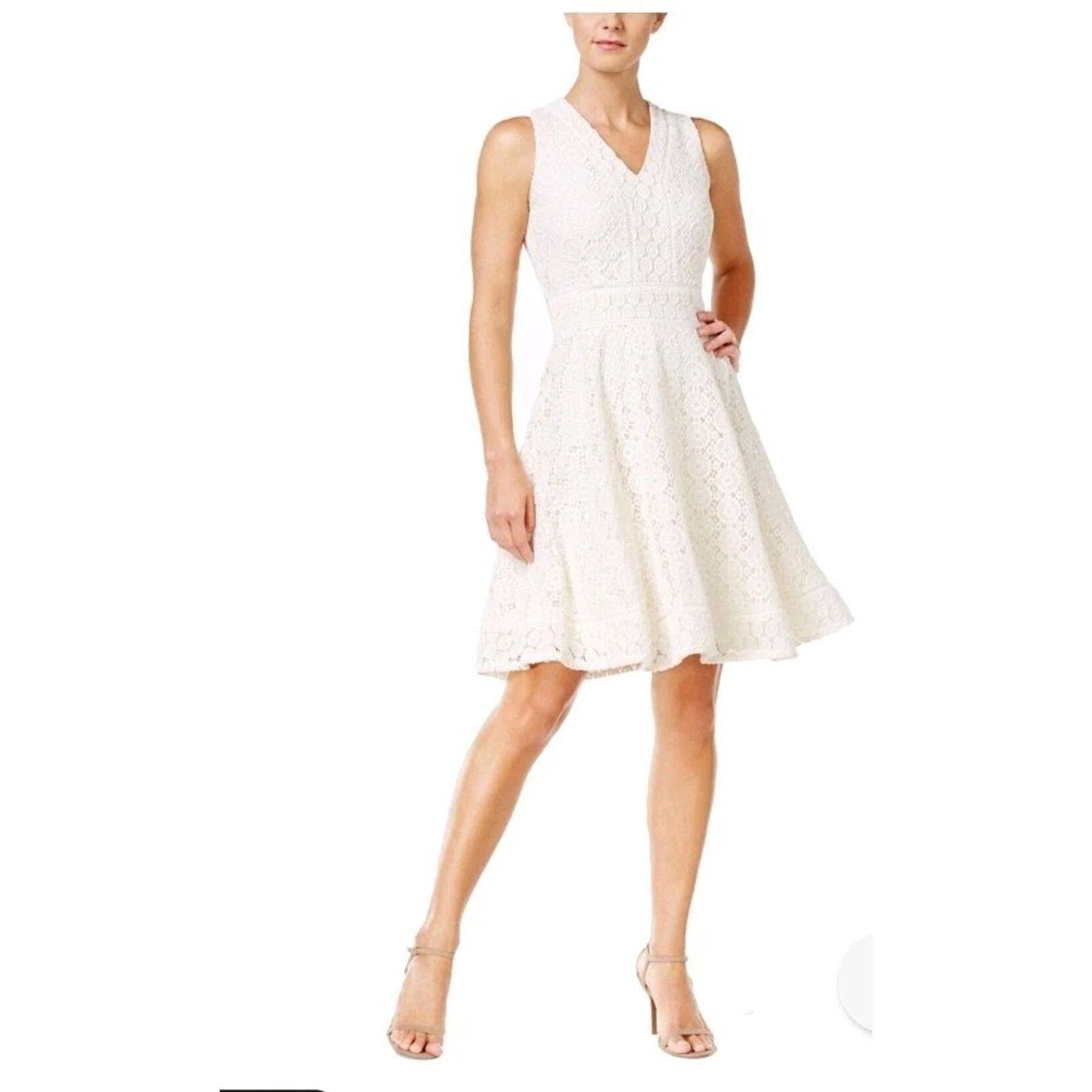 & Other Stories Charter Club Lace Fit & Flare Dress Size XL Vintage Cream Size XL / US 12-14 / IT 48-50 - 11 Thumbnail