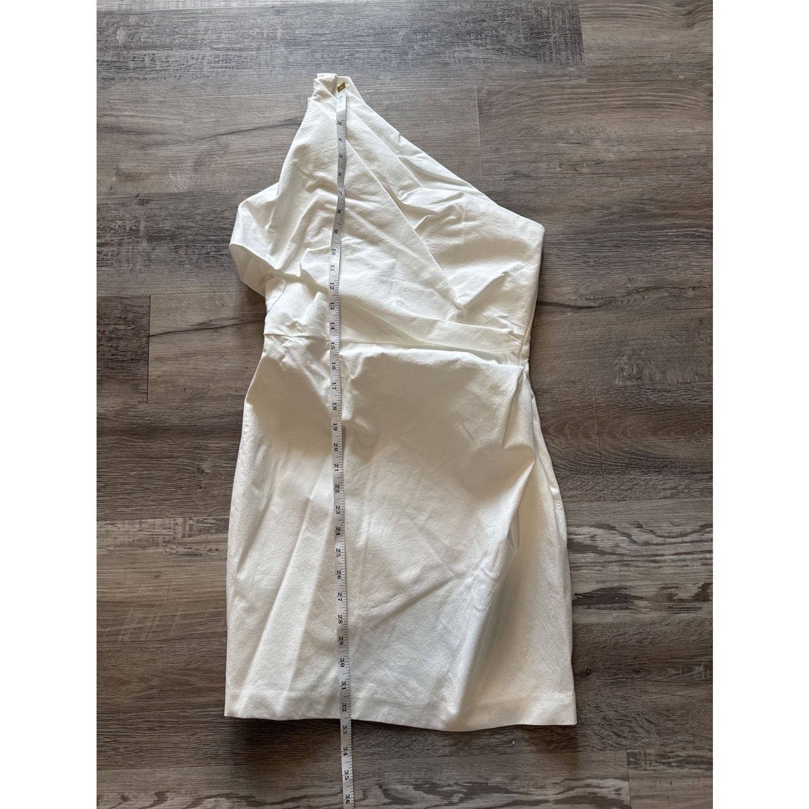Zara NWT ZARA White Asymmetrical Mini Dress Strapless Size S Size S / US 4 / IT 40 - 1 Thumbnail