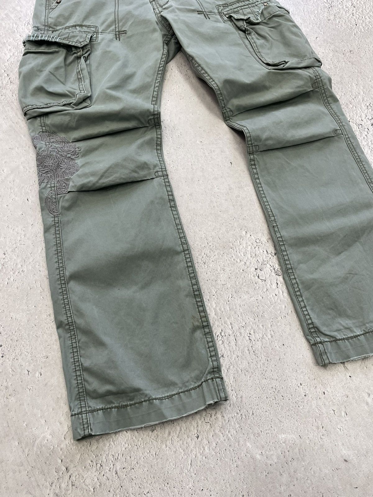 Japanese Brand Cargo baggy washed carhartt style pants wude leg y2k Size US 32 / EU 48 - 2 Thumbnail