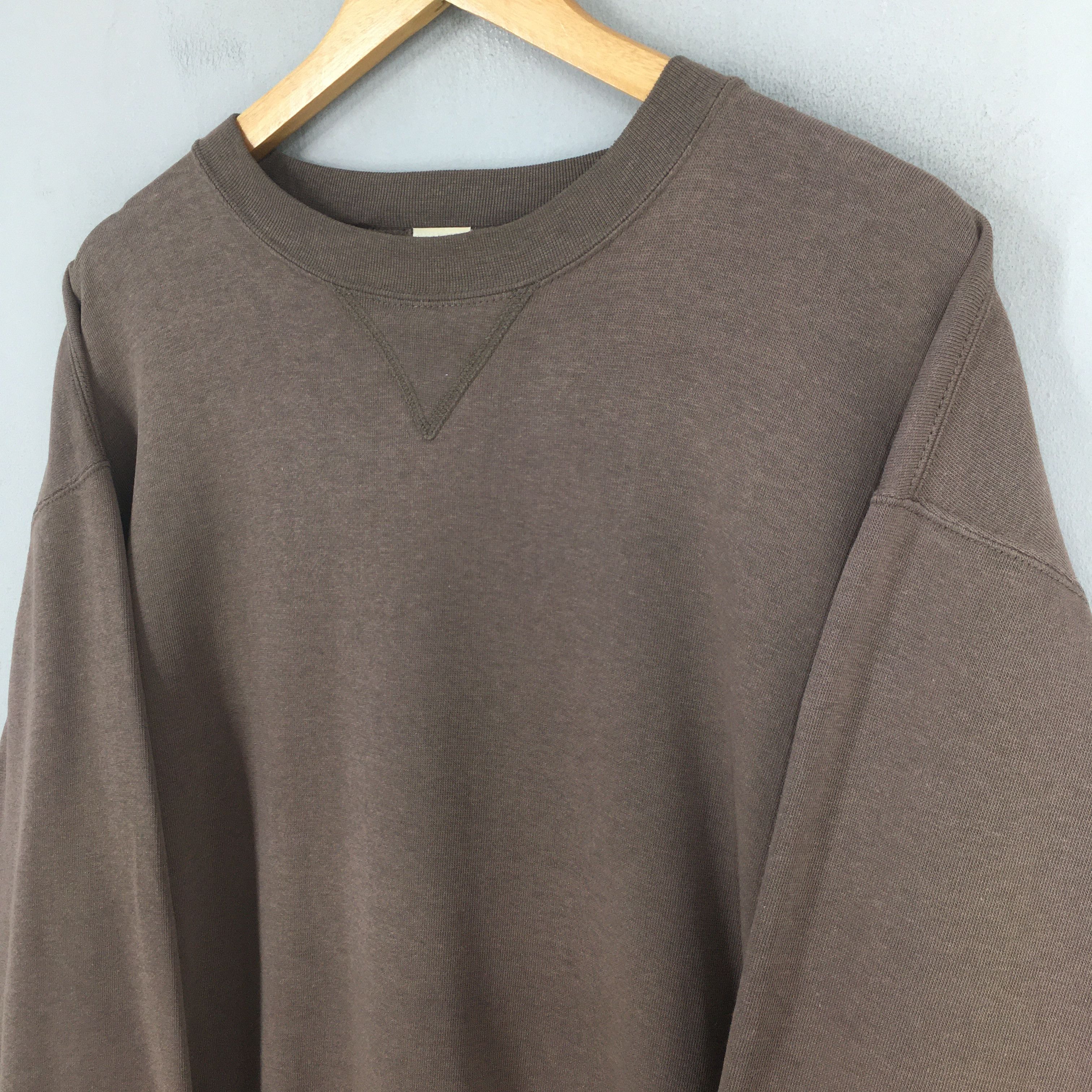 Russell Athletic Vintage 90s Russell Athletic Brown Plain Sweatshirt XLarge Size US XL / EU 56 / 4 - 3 Thumbnail