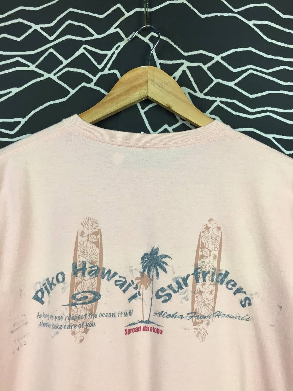 Vintage Vtg Piko Pure Hawaii Spread Da Aloha Surfriders Tee Size US XL / EU 56 / 4 - 3 Thumbnail