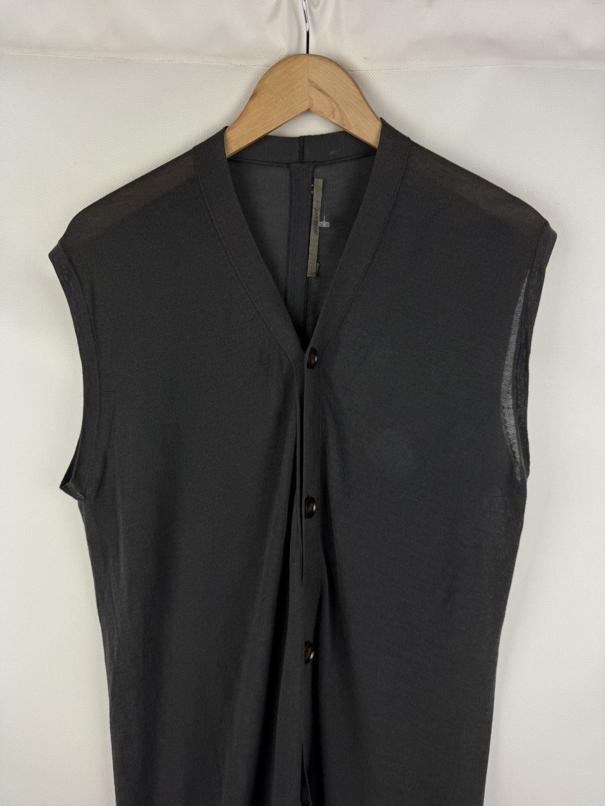 Rick Owens Rick Owens Drake S/S07 Avant-Garde Sleeveless Vest Sweater Size US M / EU 48-50 / 2 - 2 Thumbnail