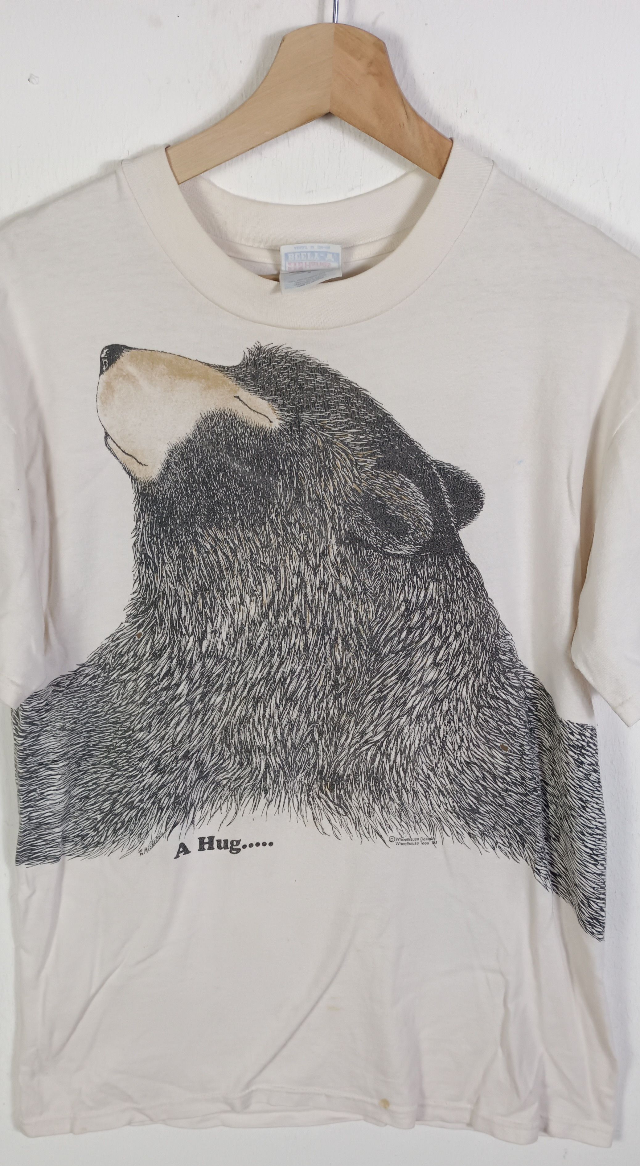 Hanes × Vintage Vintage💥A Hug.. Whellhouse Design Size US M / EU 48-50 / 2 - 6 Thumbnail