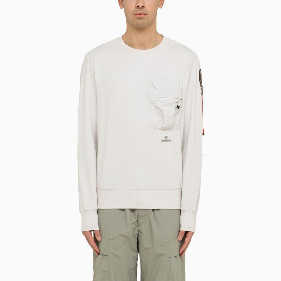 image of Parajumpers O1D2Blof0524 Sweatshirts In Ivory, Men's (Size Medium)