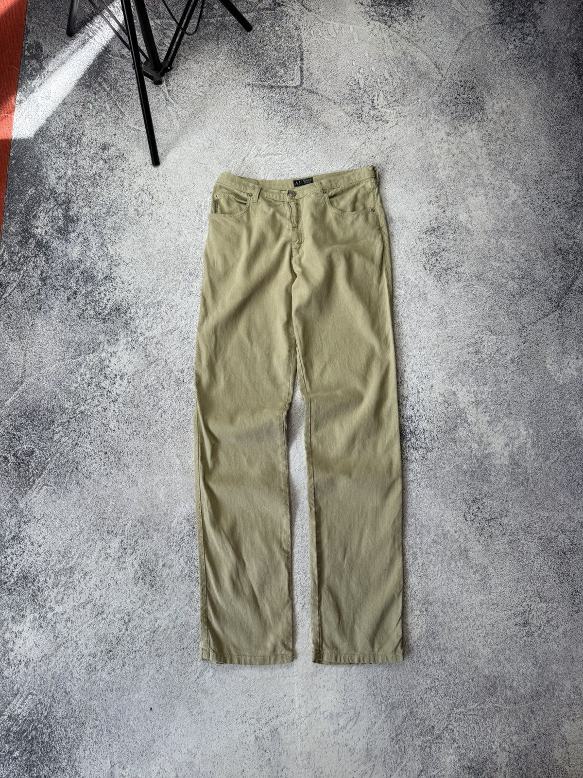 Armani Vintage Armani Jeans Linen Pants Metal Logo Old Money Size US 32 / EU 48 - 23 Thumbnail