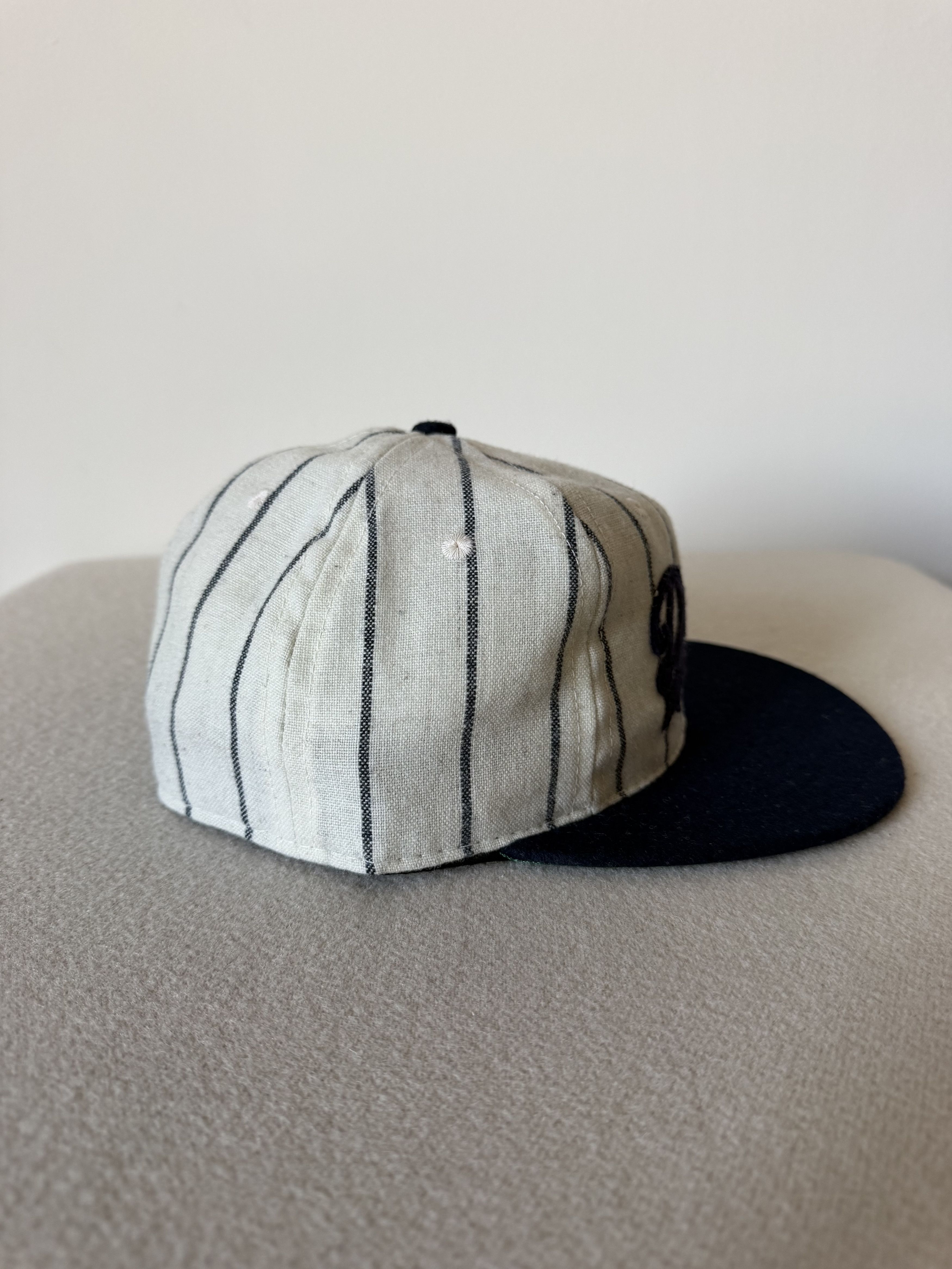Ebbets Field Flannels 7 5/8 Ebbets Duke University Pinestripe Script Vintage Hat Size ONE SIZE - 3 Thumbnail