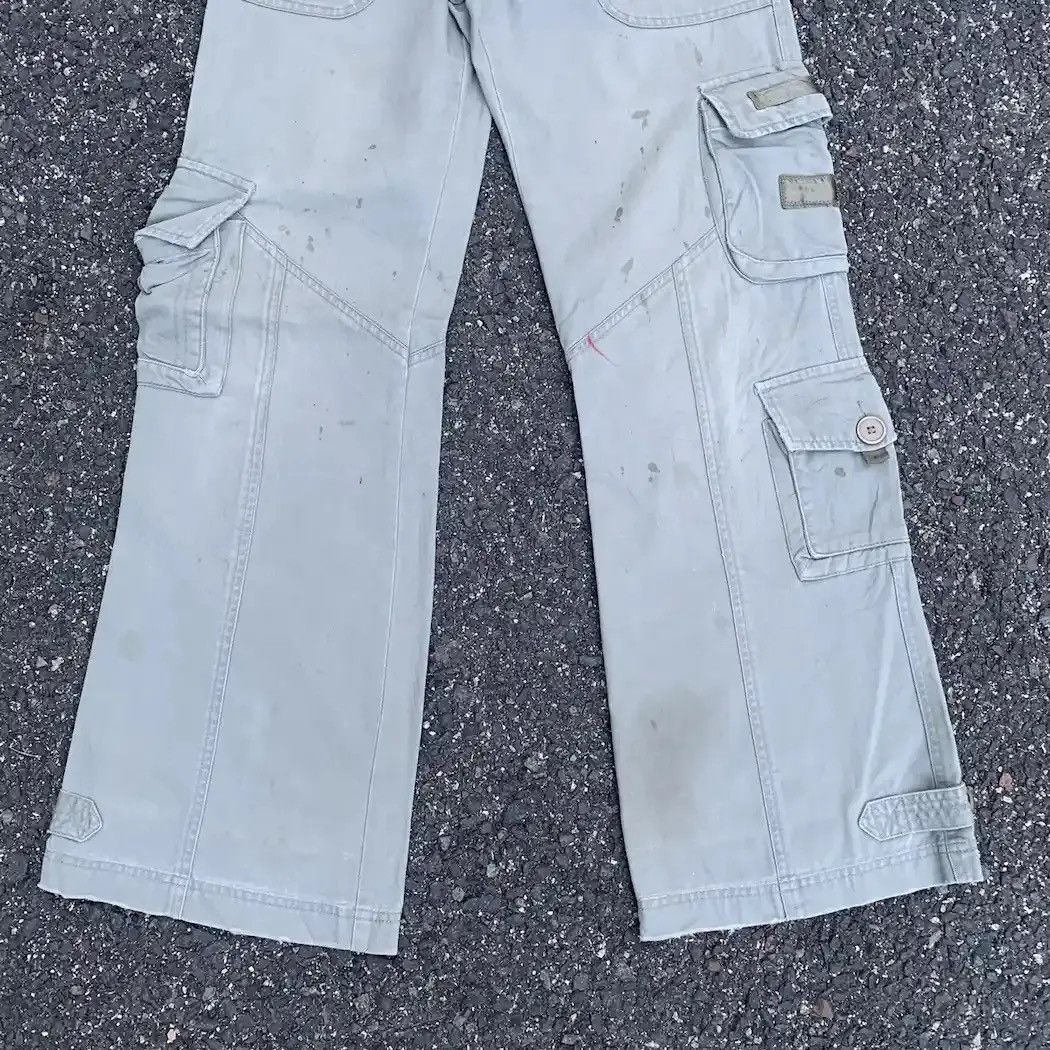 Hunter 💥 RUSTY DIRTY Utility KP Green Baggy Tactical Faded Cargo Pants Size US 29 - 4 Thumbnail