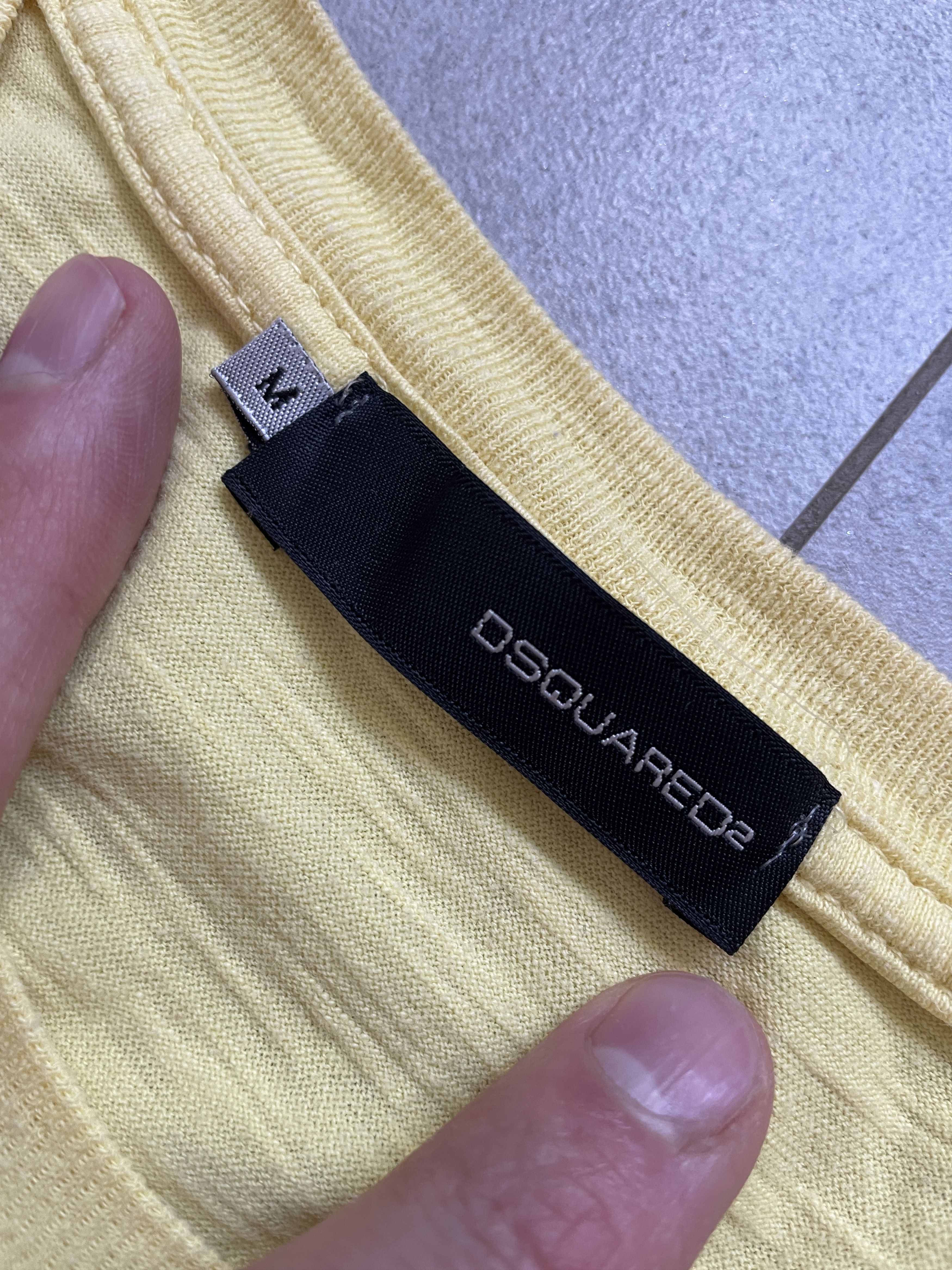 Dsquared2 DSQUARED2 DSQ2 YELLOW SLUB FLAME COTTON LOGO TEE Size US L / EU 52-54 / 3 - 4 Thumbnail