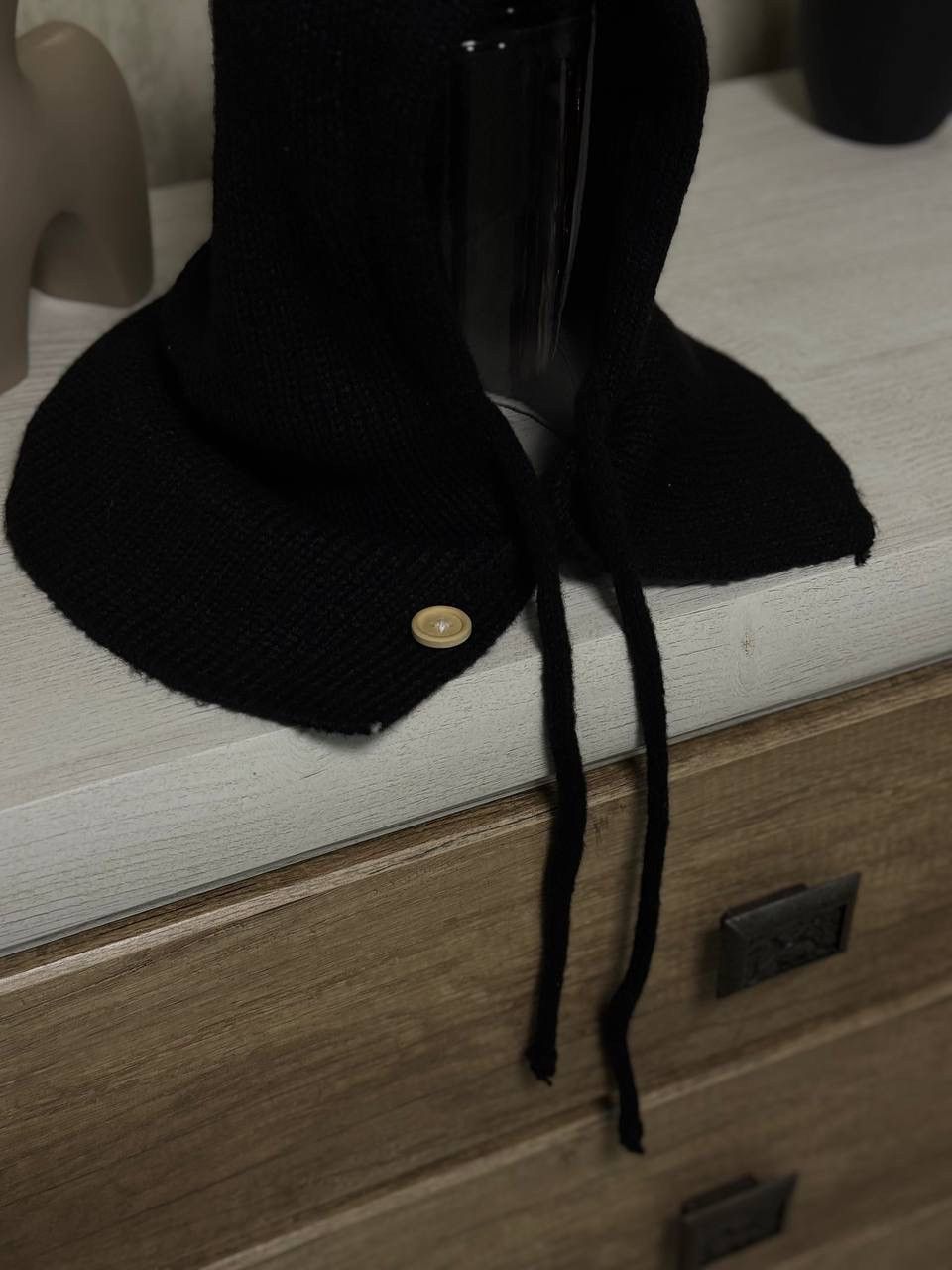 Le Grande Bleu (L.G.B.) VTG Women’s Knit Hood Grunge Avantgarde 00s USA Size ONE SIZE - 5 Thumbnail