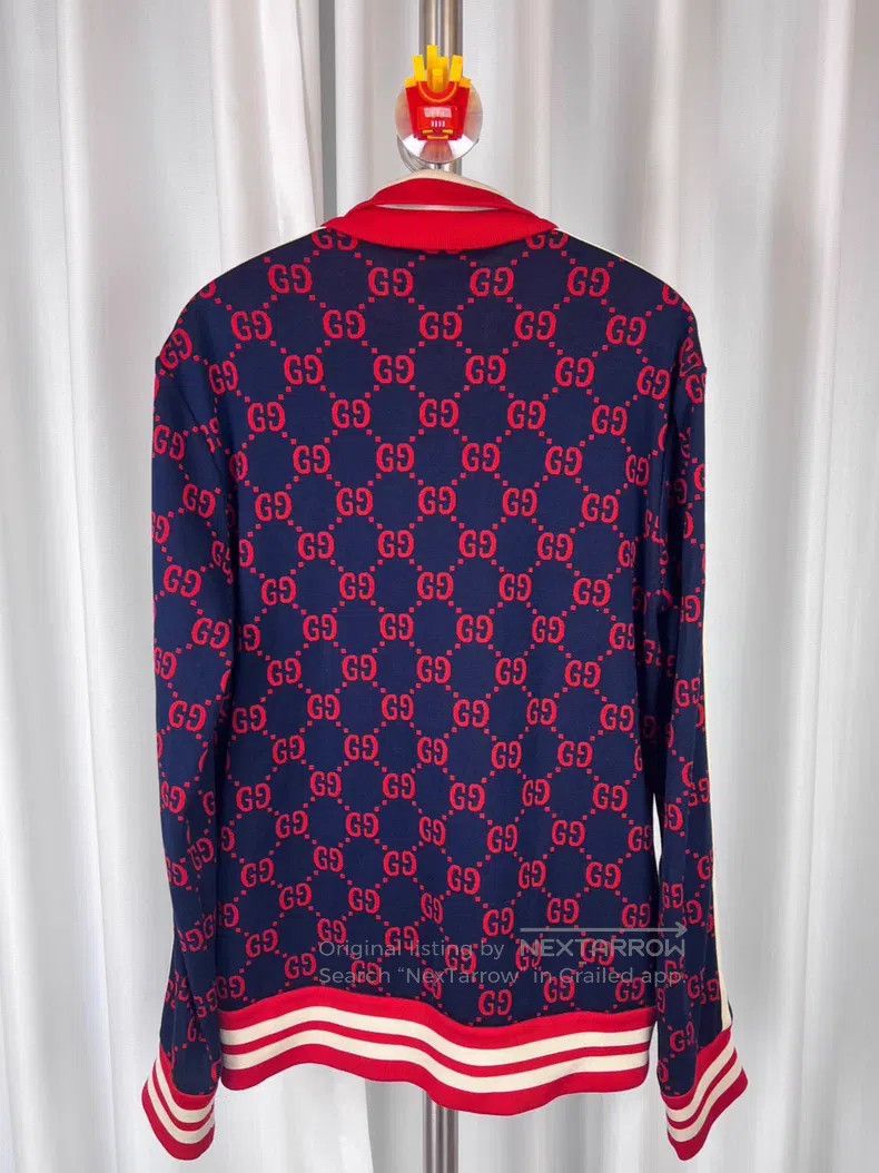 Gucci Gucci Red full print gg jacket school uniform jacket Size US XL / EU 56 / 4 - 2 Thumbnail