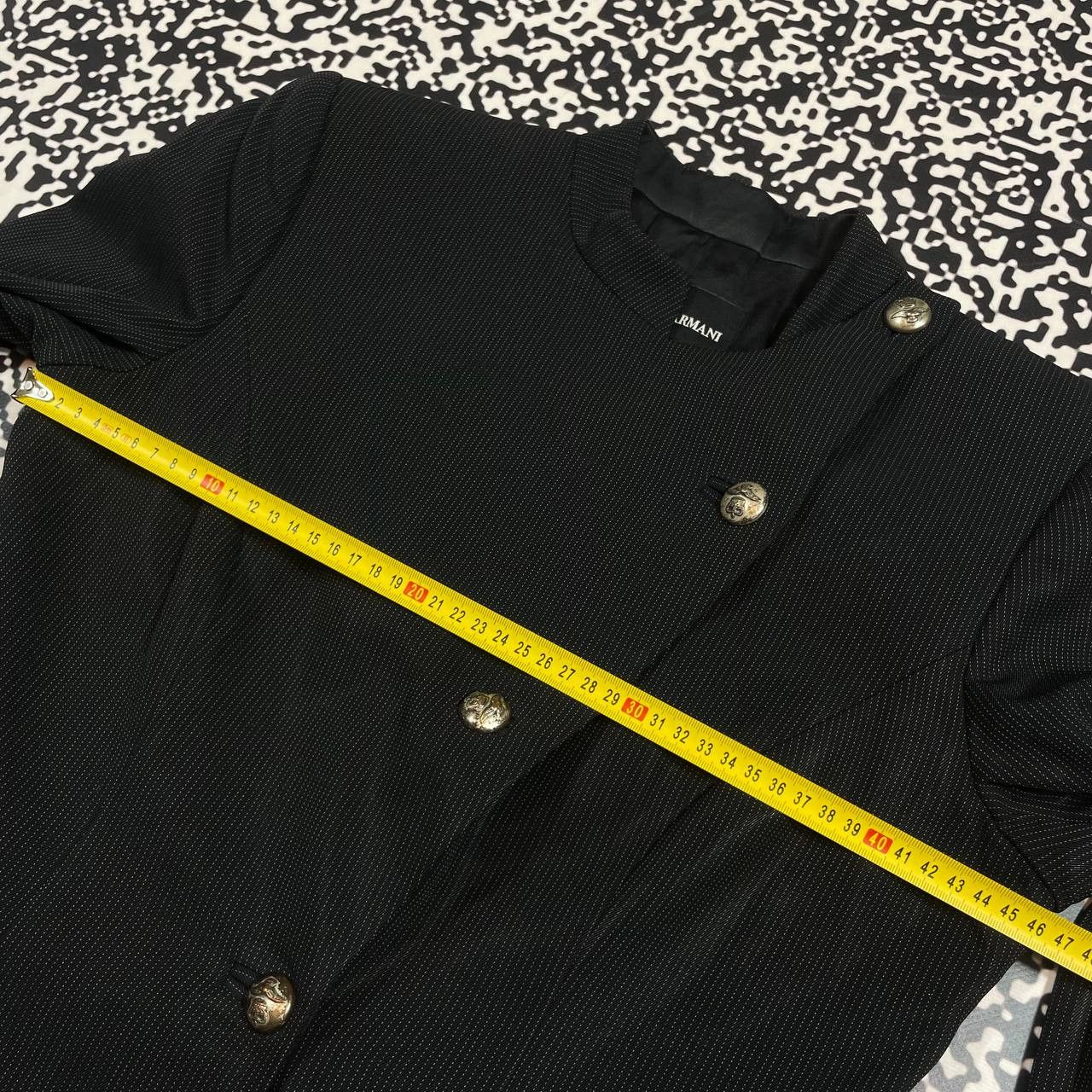 Giorgio Armani Vintage 90s Giorgio Armani Luxury Flared Napoleon Blazer Size M / US 6-8 / IT 42-44 - 22 Thumbnail