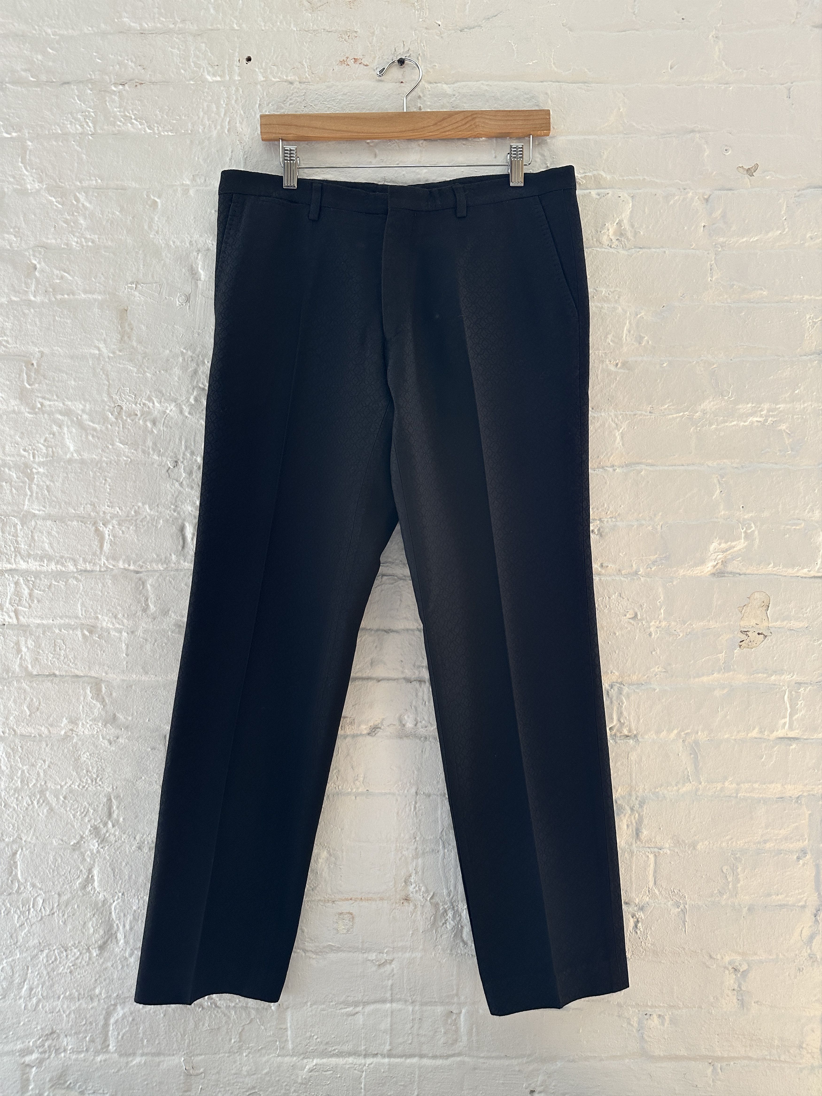Dries Van Noten Dries Van Noten Textured Wool Trousers Size US 34 / EU 50 - 1 Thumbnail