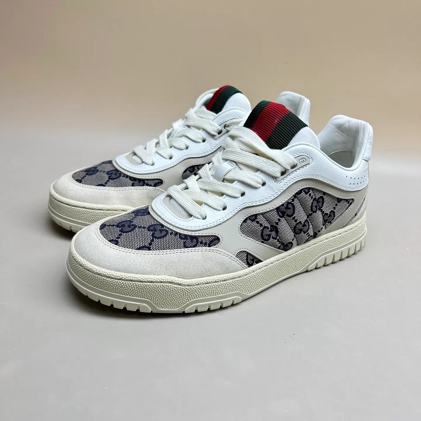 Gucci GUCCI Off-White GG Enamel Sneakers 38 99 New Size US 7.5 / IT 37.5 - 1 Thumbnail