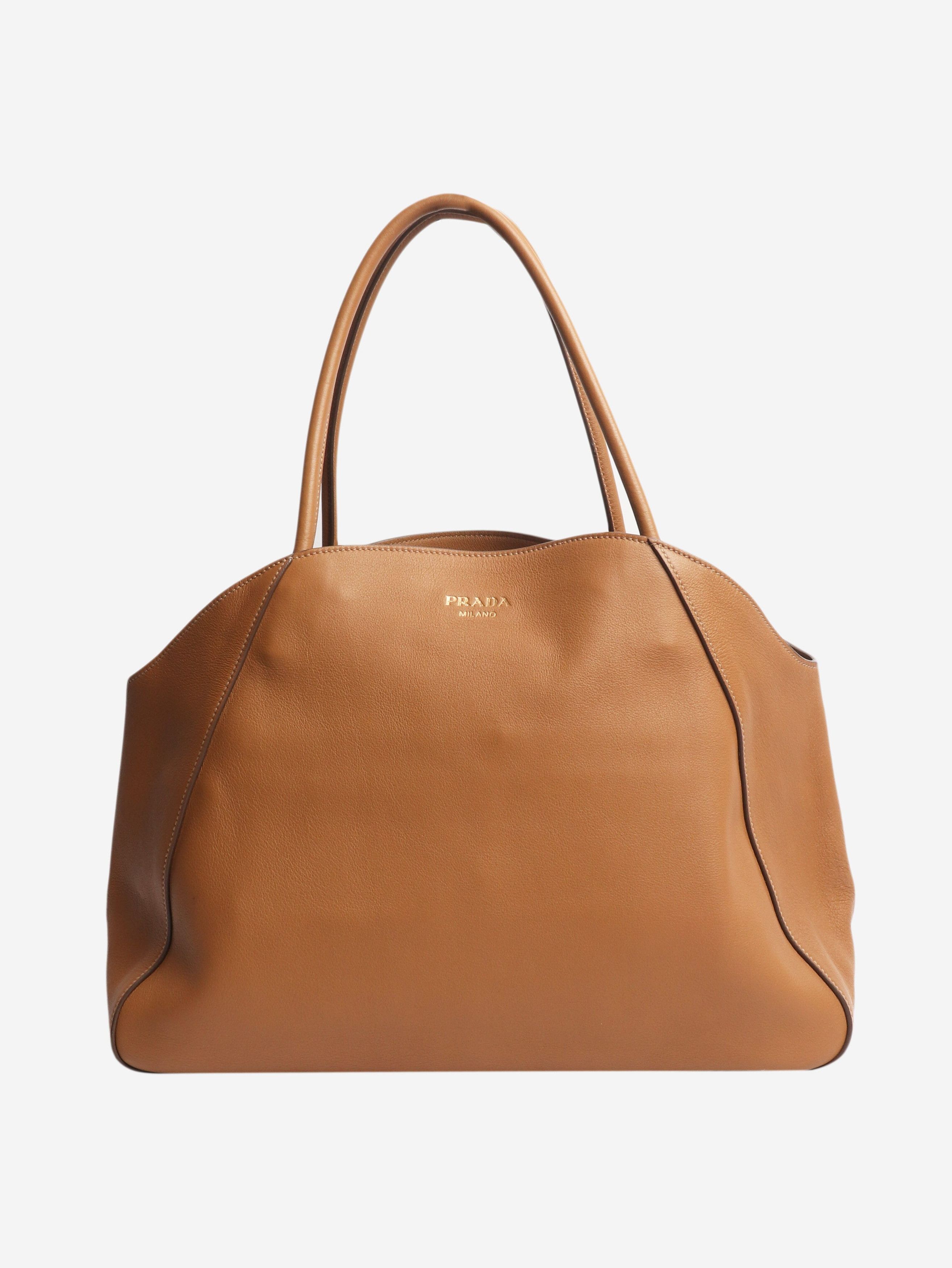 Prada Brown leather shoulder bag Size ONE SIZE - 1 Thumbnail