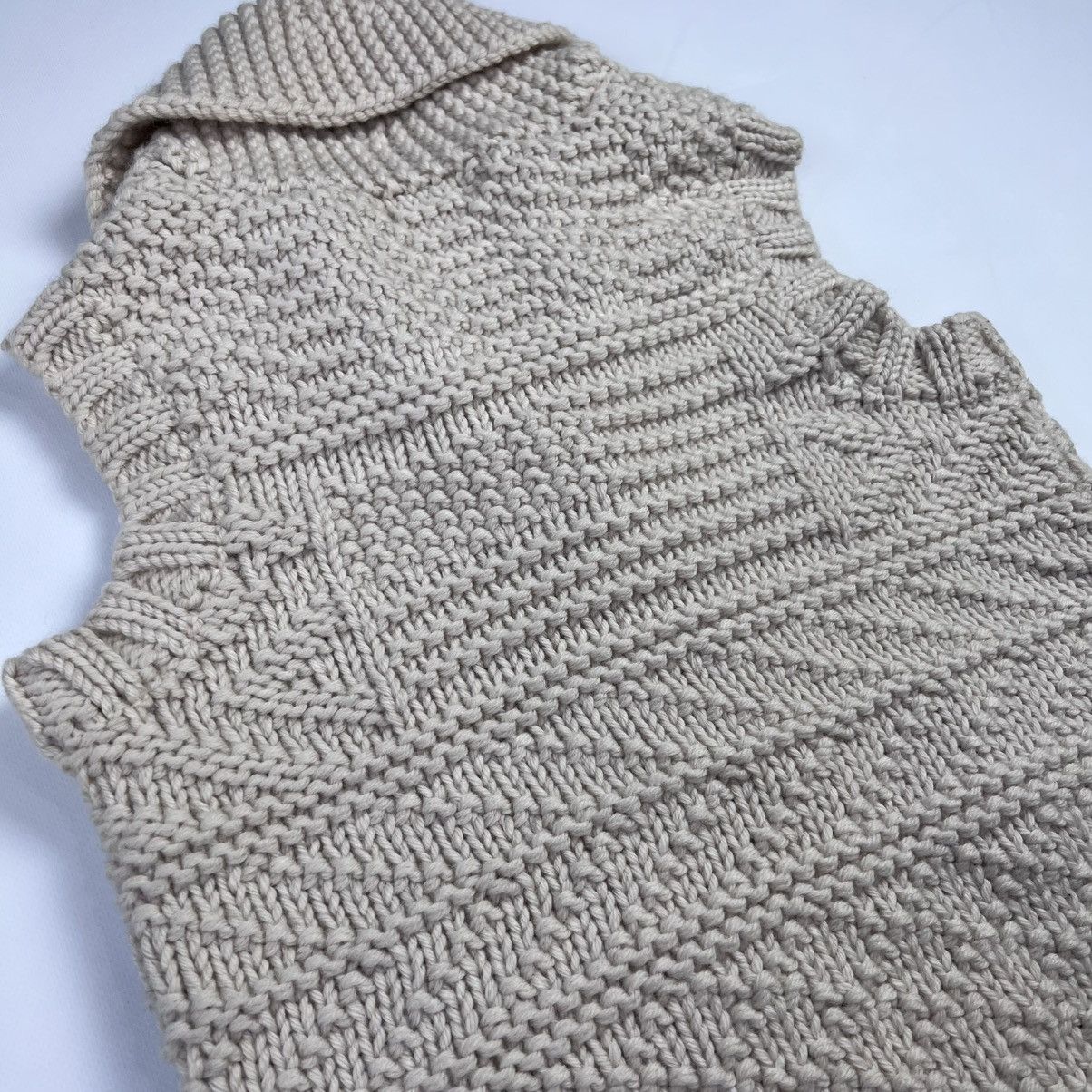 Ralph Lauren × Vintage Ralph Lauren heavyweight wool knit cardigan vest Size M / US 6-8 / IT 42-44 - 3 Thumbnail