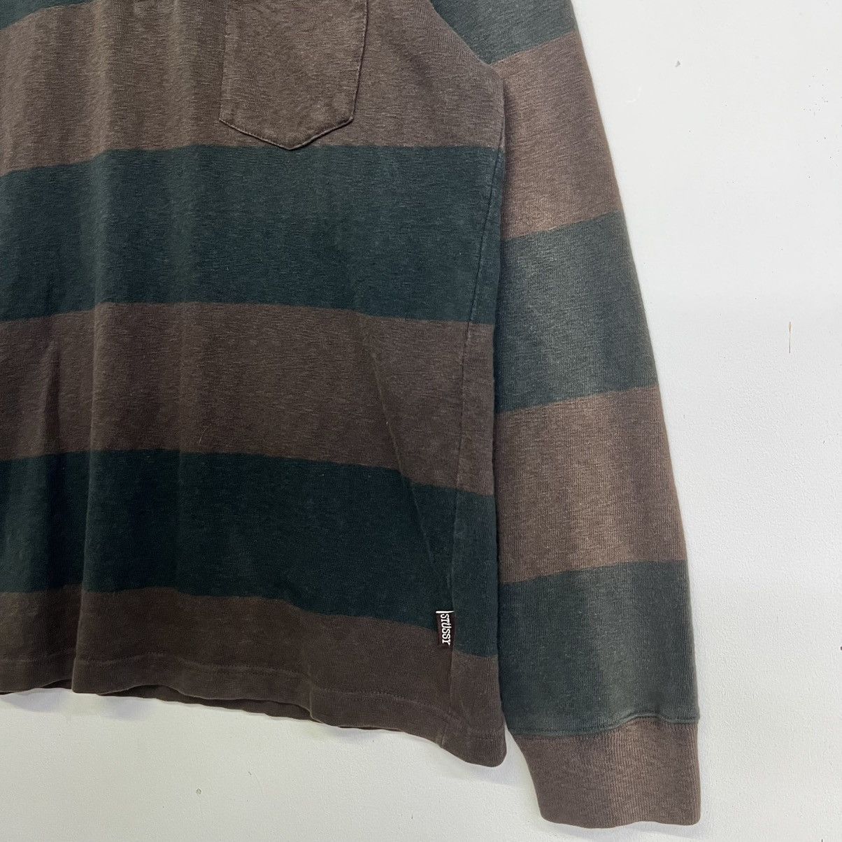 Stussy Stüssy Heavyweight Striped Rugby Polo Shirt Size US M / EU 48-50 / 2 - 6 Thumbnail
