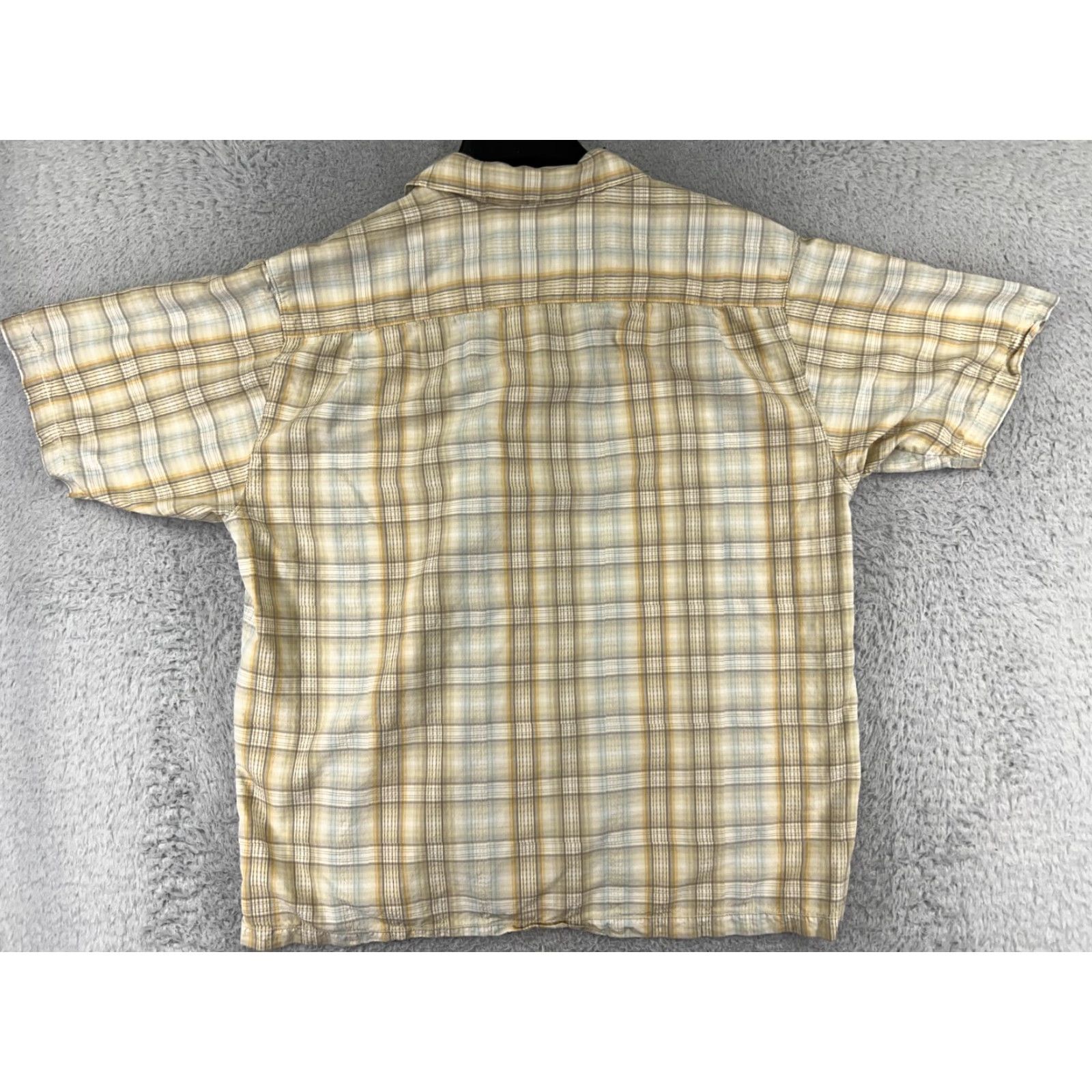 Tommy Bahama Tommy Bahama Shirt Men XL Beige Silk Plaid Button-Up Short Sleeve Collared Beach Hawaiian Vacation Resort Pattern: Plaid Size US XL / EU 56 / 4 - 2 Thumbnail