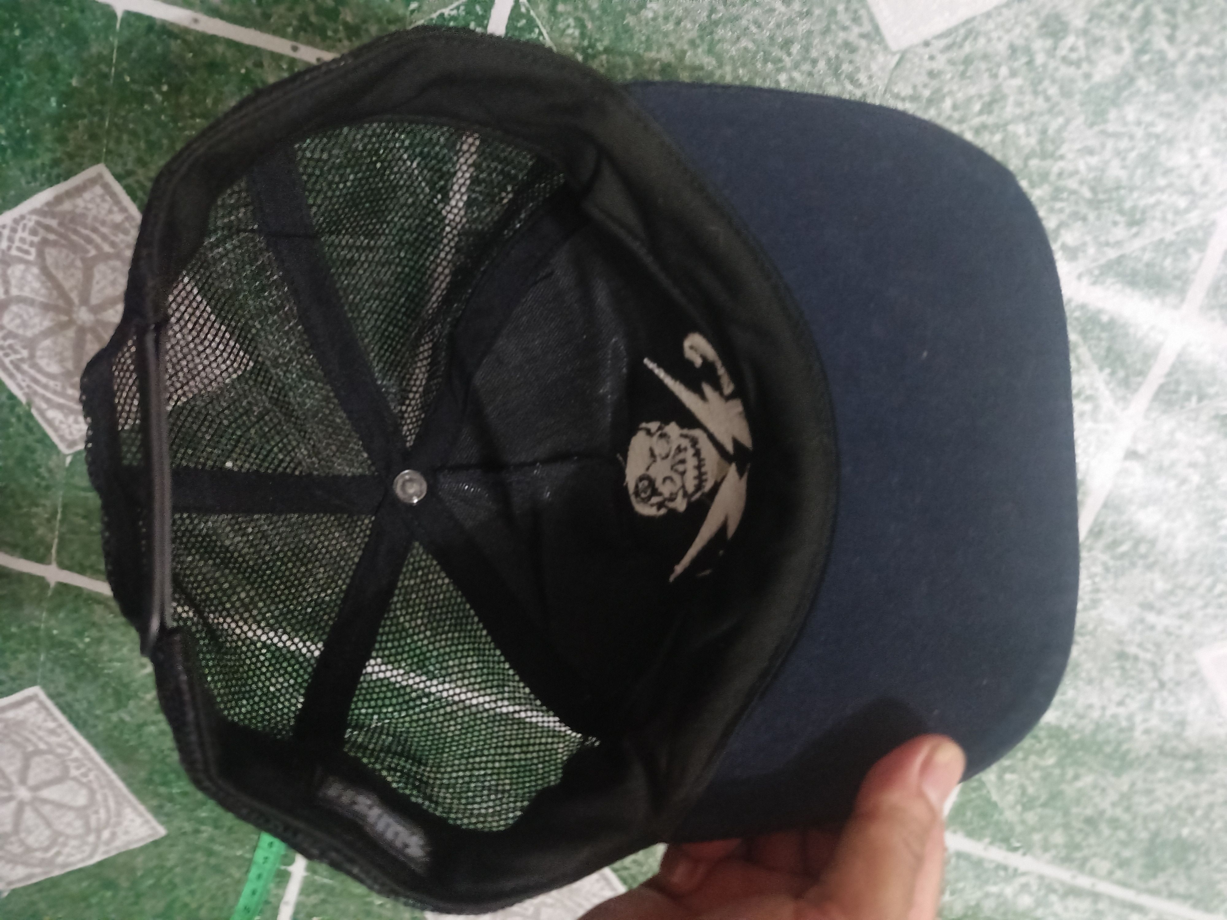 Japanese Brand Swish Trucker Cap Rockskate style Skull Design Embroidery Size ONE SIZE - 7 Thumbnail