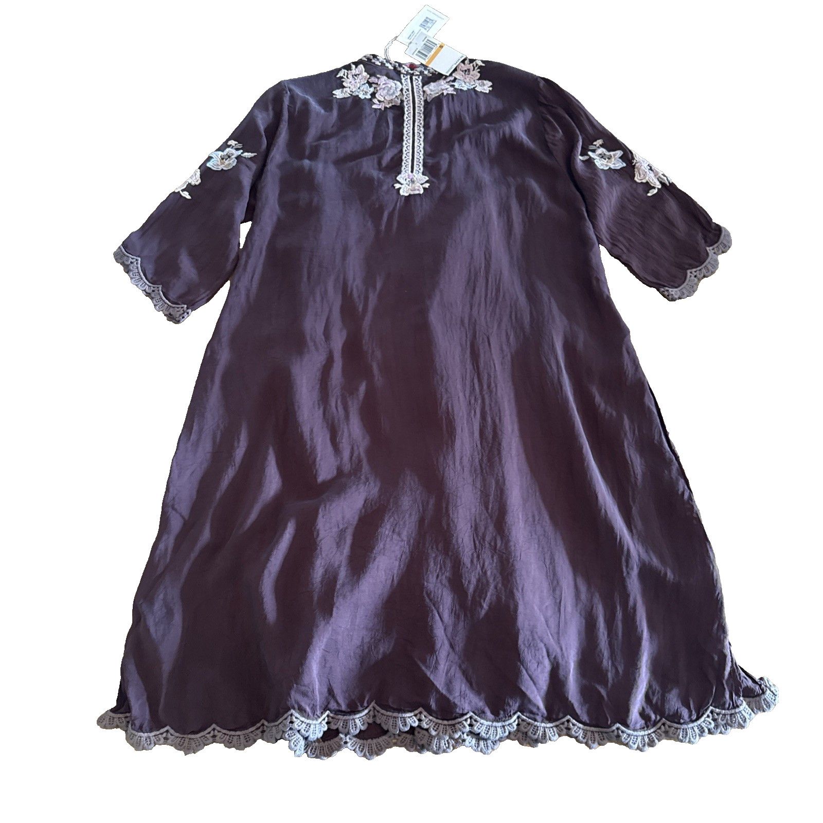 Johnny Was Johnny Was Triana Embroidered Button slip Plum brown Small Size S / US 4 / IT 40 - 11 Thumbnail