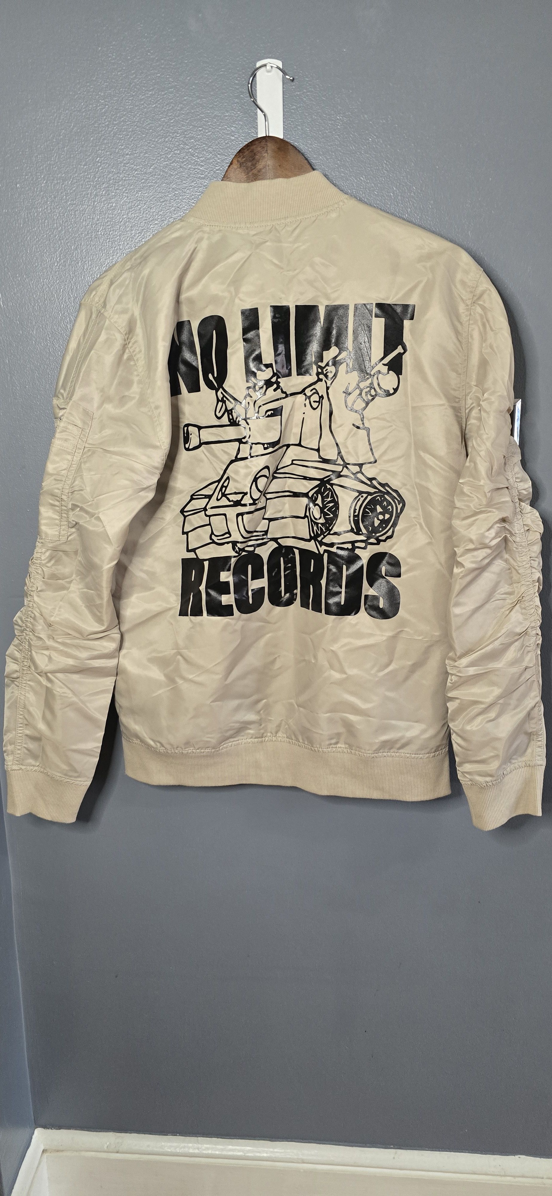 Elwood No Limit Records Jacket tan small vintage Size US S / EU 44-46 / 1 - 6 Thumbnail