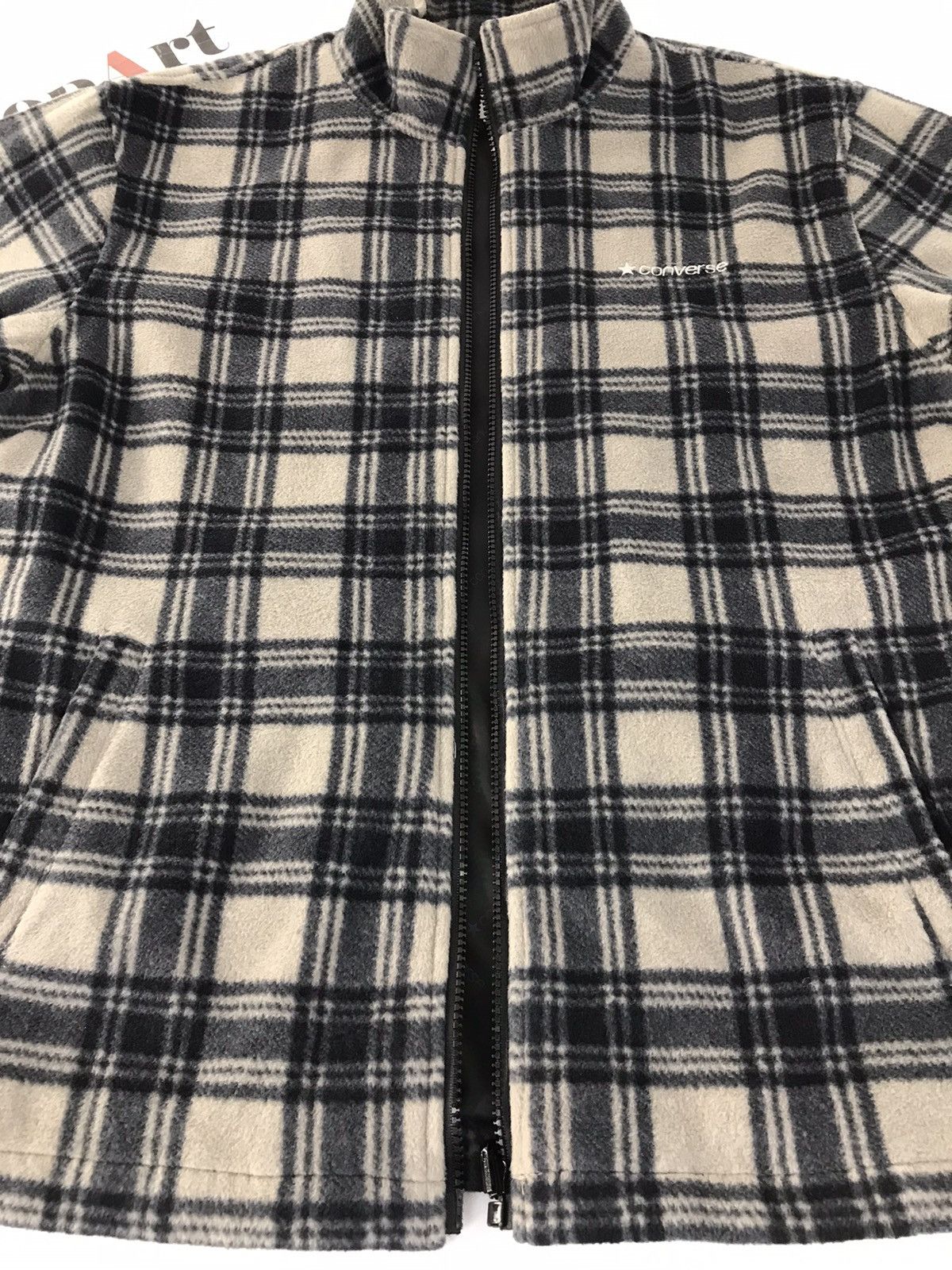Converse Converse Fleece Jacket Design Striped Zipper Style Size US L / EU 52-54 / 3 - 7 Thumbnail