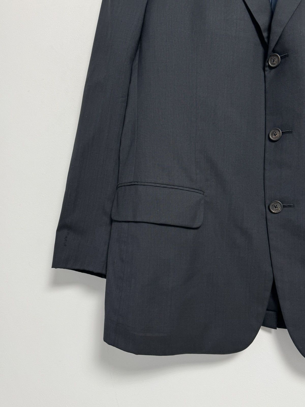 Gucci Vintage Gucci Blazer Navy Blue Wool Silk Luxury Mens 52 L Size 52L - 5 Thumbnail
