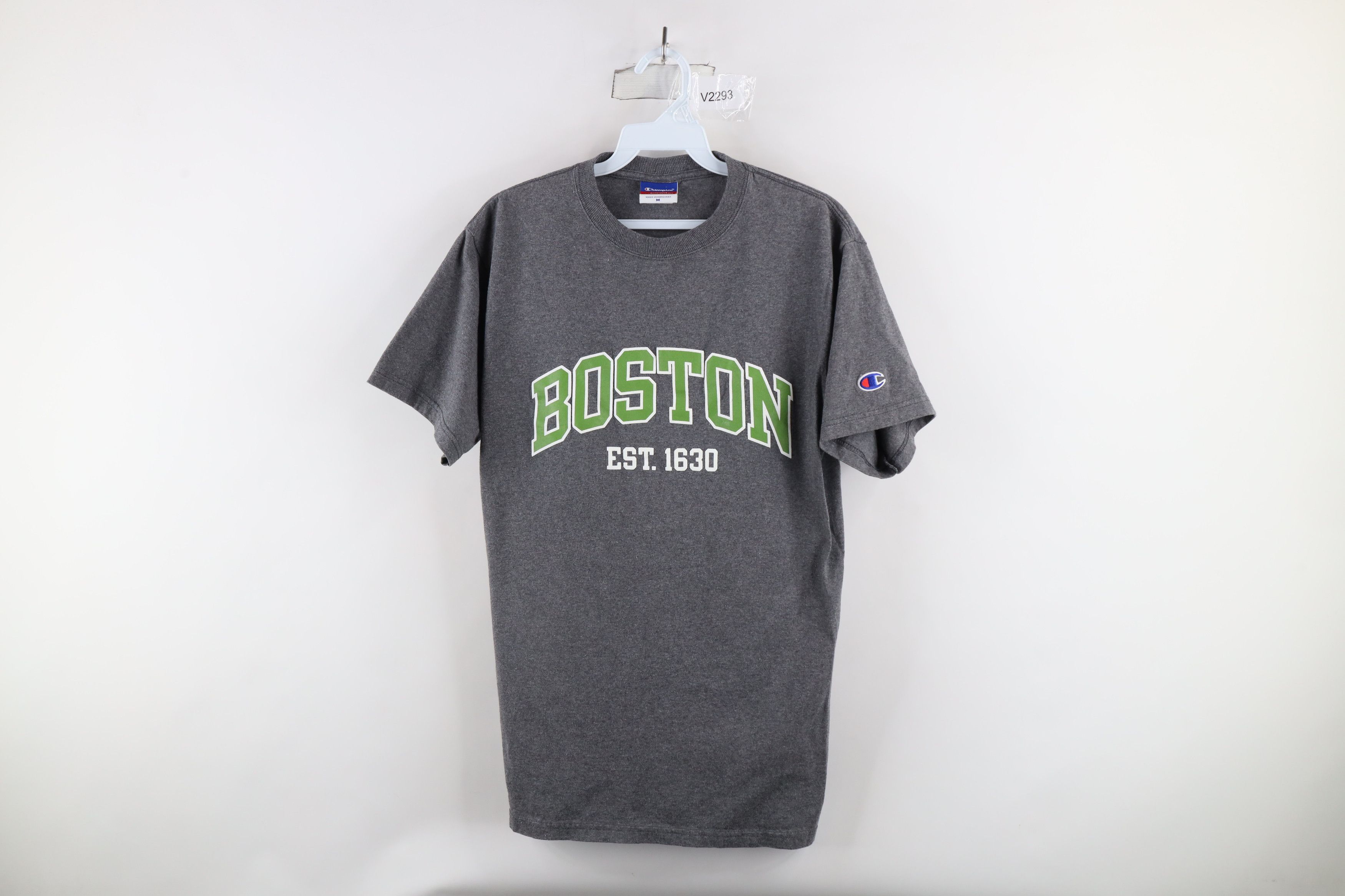 Champion × Vintage Vintage Champion Spell Out Block Letter Boston T-Shirt Gray Size US M / EU 48-50 / 2 - 1 Thumbnail