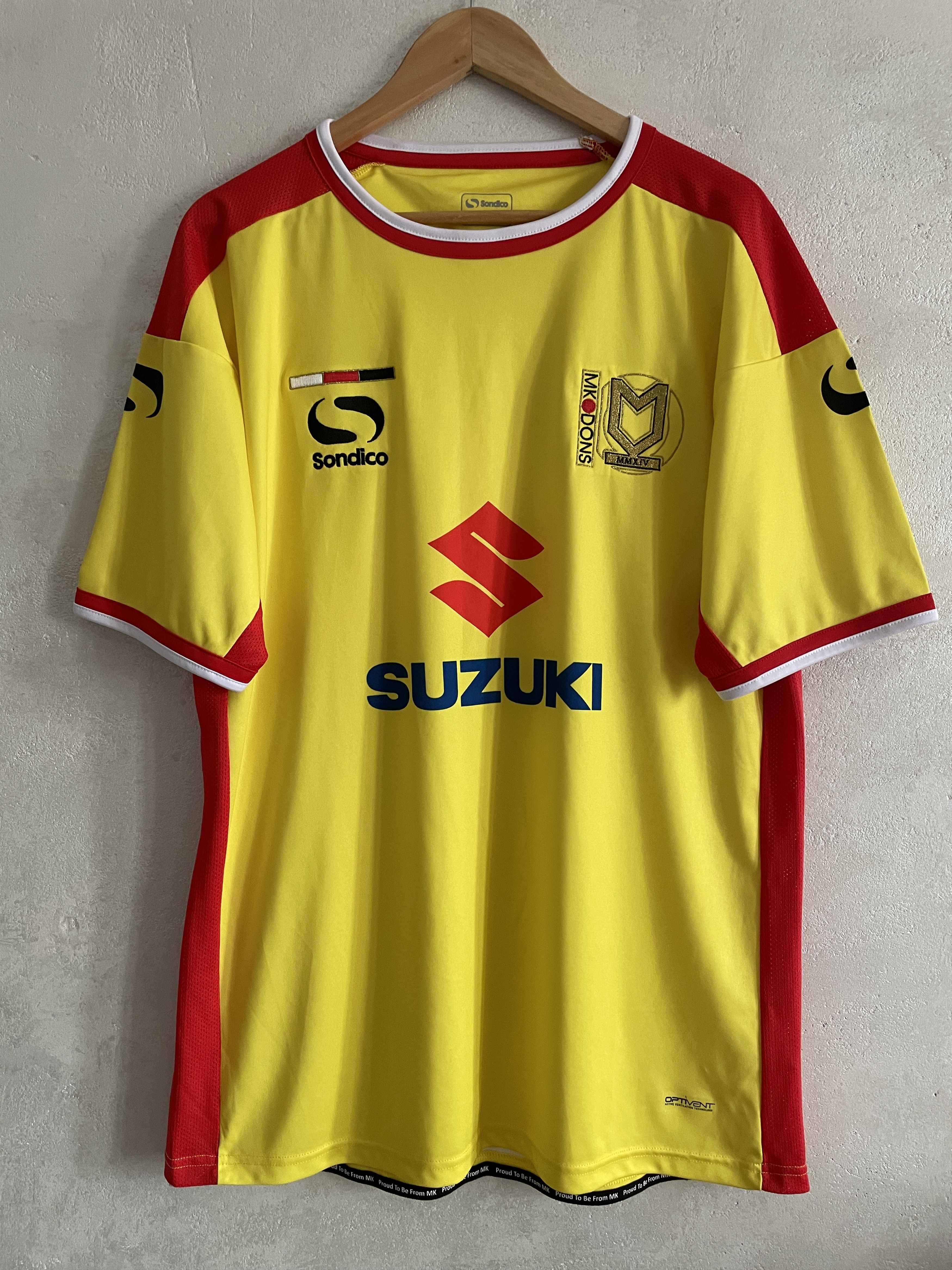 Other Milton Keynes Dons Shirt 2014 2015 Soccer Jersey Sondico Size US L / EU 52-54 / 3 - 1 Thumbnail
