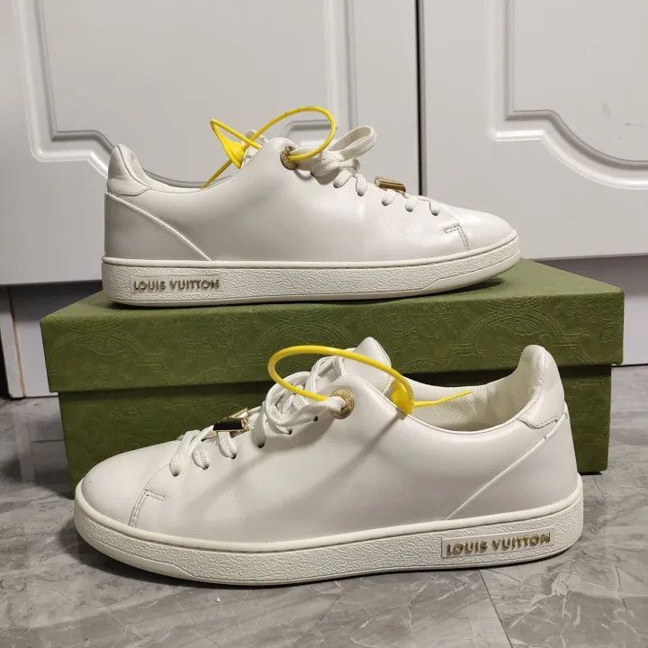 Louis Vuitton Louis Vuitton White Round Toe Sneakers -2508 Size US 5.5 / EU 38 - 6 Thumbnail
