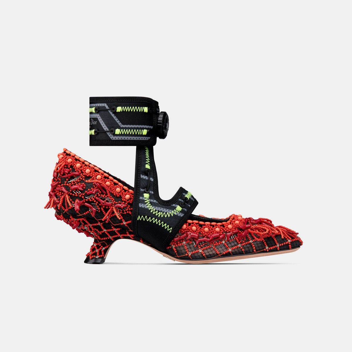 o1bcso1str0524 Heeled Pump in Red