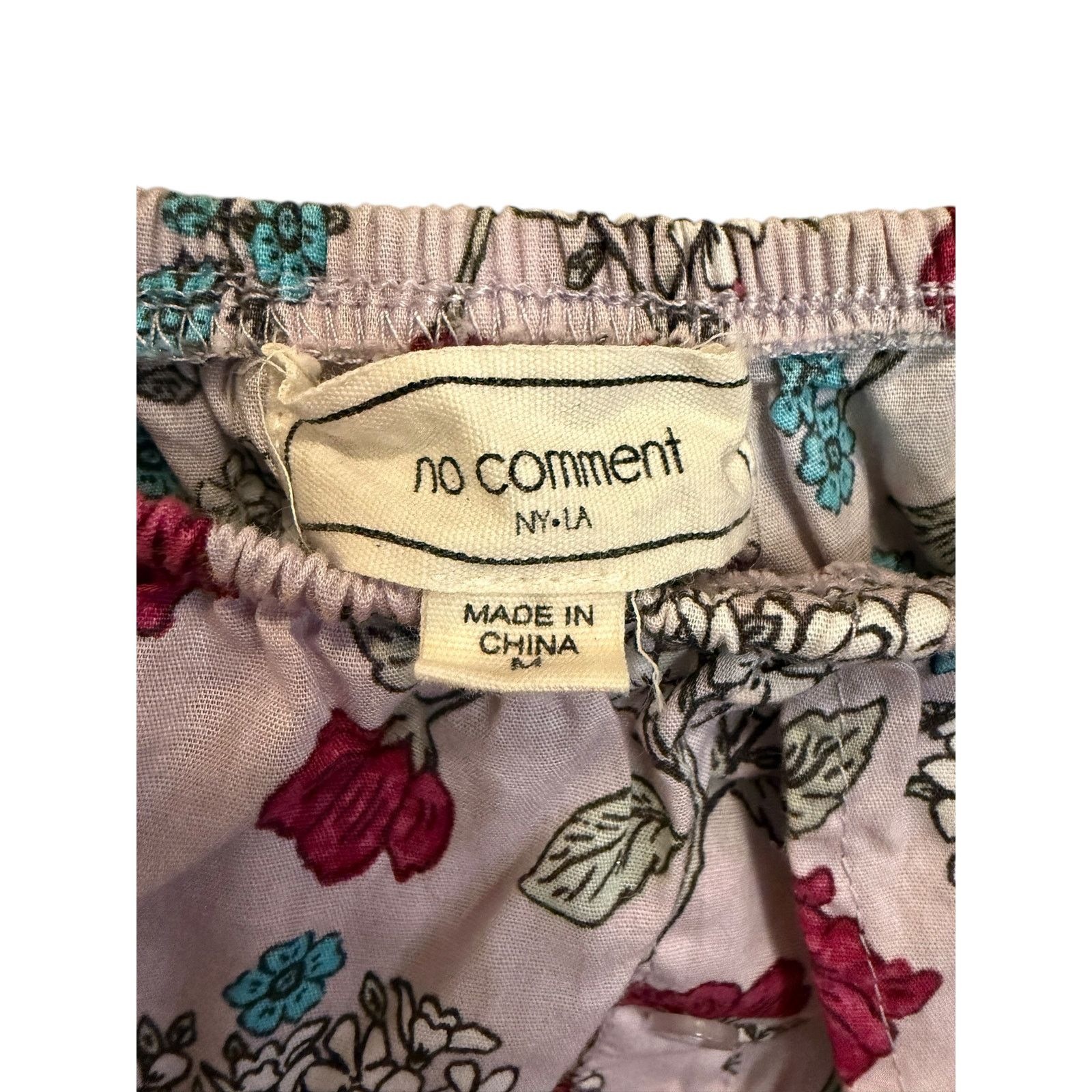 Other No Comment Lavender Floral Top Size Medium Size M / US 6-8 / IT 42-44 - 5 Thumbnail