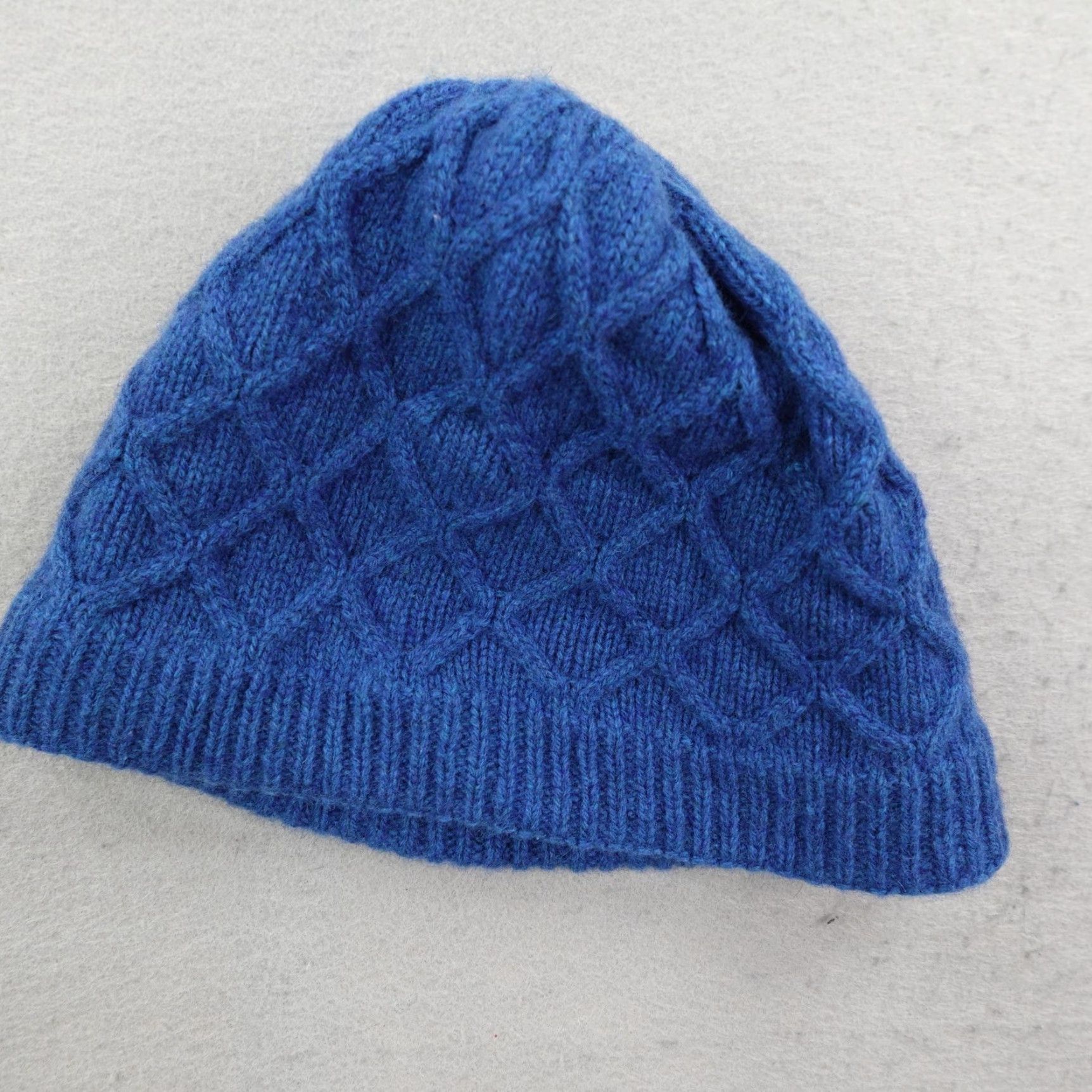 Patagonia Patagonia Beanie Womens OSFA Honeycomb Blue Wool Blend Cable Knit Snow Hat Cap Size ONE SIZE - 3 Thumbnail