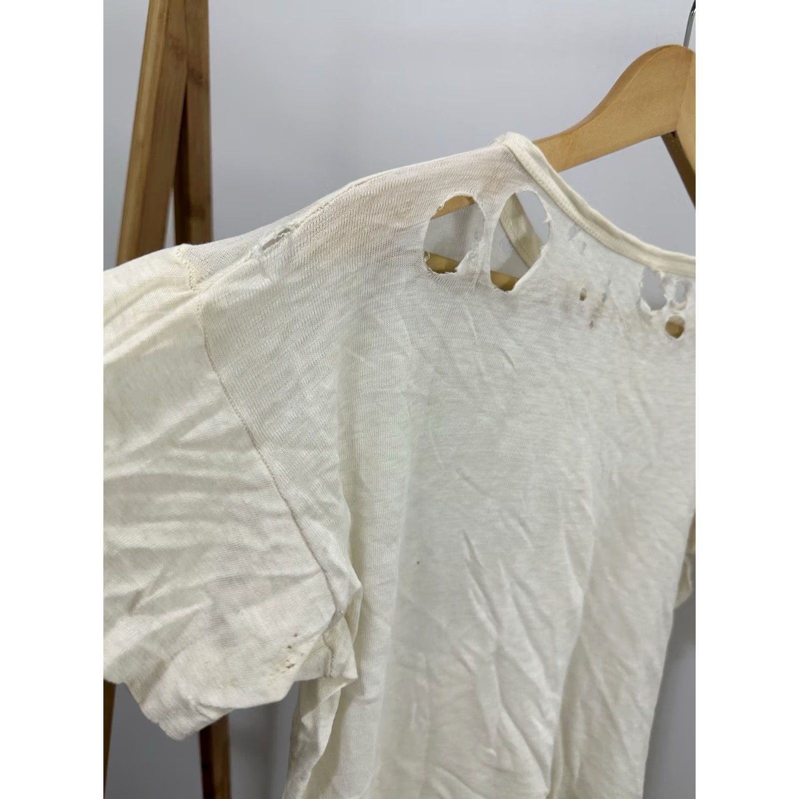 Thrasher VTG 50s Zombie Thrashed Distressed Worn Boxy Cropped Soft Thin T-Shirt M Shirt Mens White Size US M / EU 48-50 / 2 - 7 Thumbnail