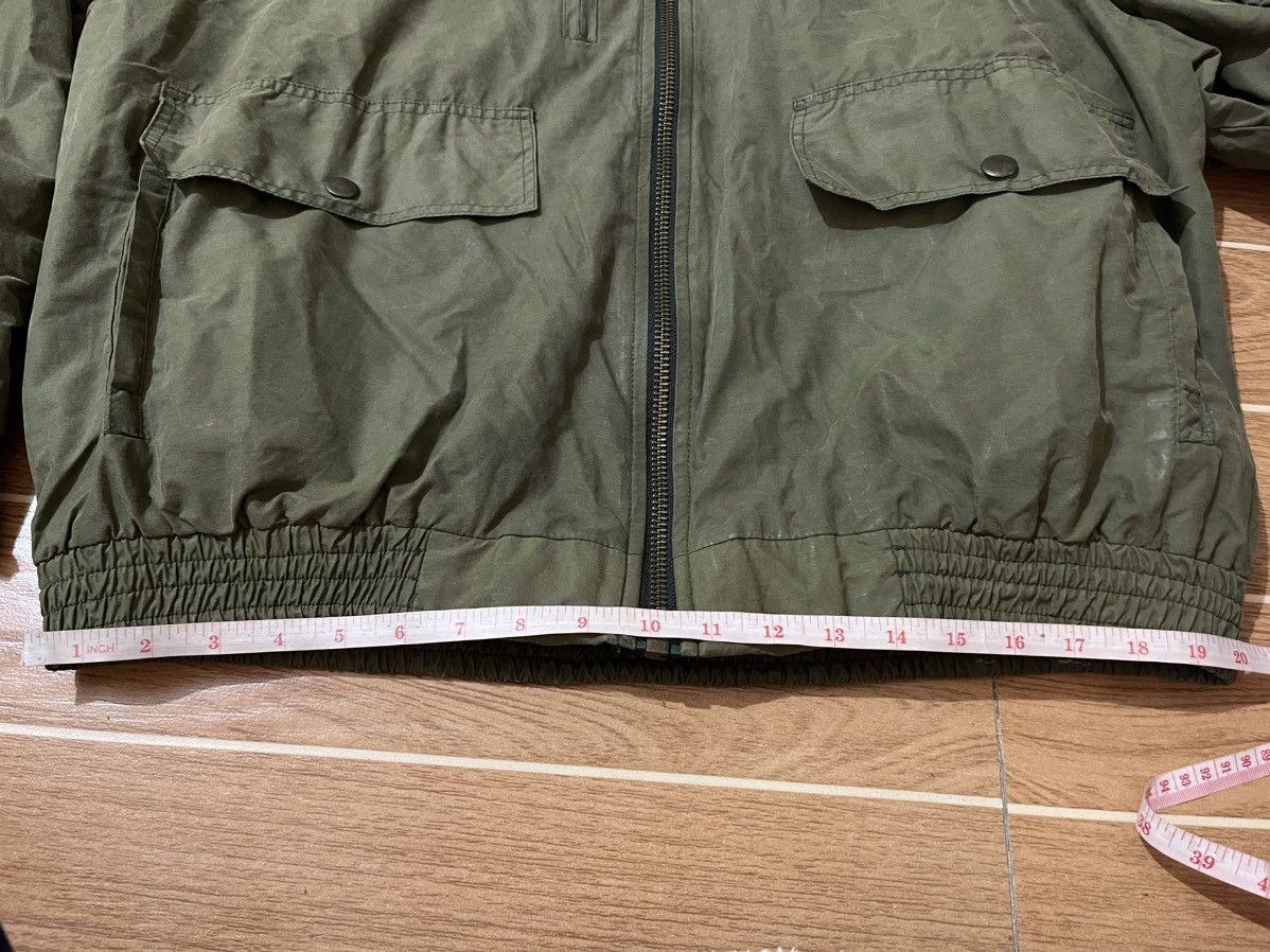 Alpha Industries Vintage Breitling Aviation Pained Waxed Bomber Jacket Size US L / EU 52-54 / 3 - 23 Thumbnail