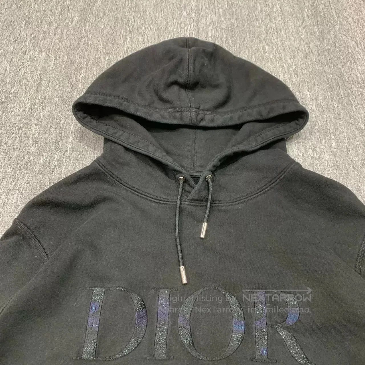 Dior Black Hoodie with Front Logo . Size US M / EU 48-50 / 2 - 5 Thumbnail
