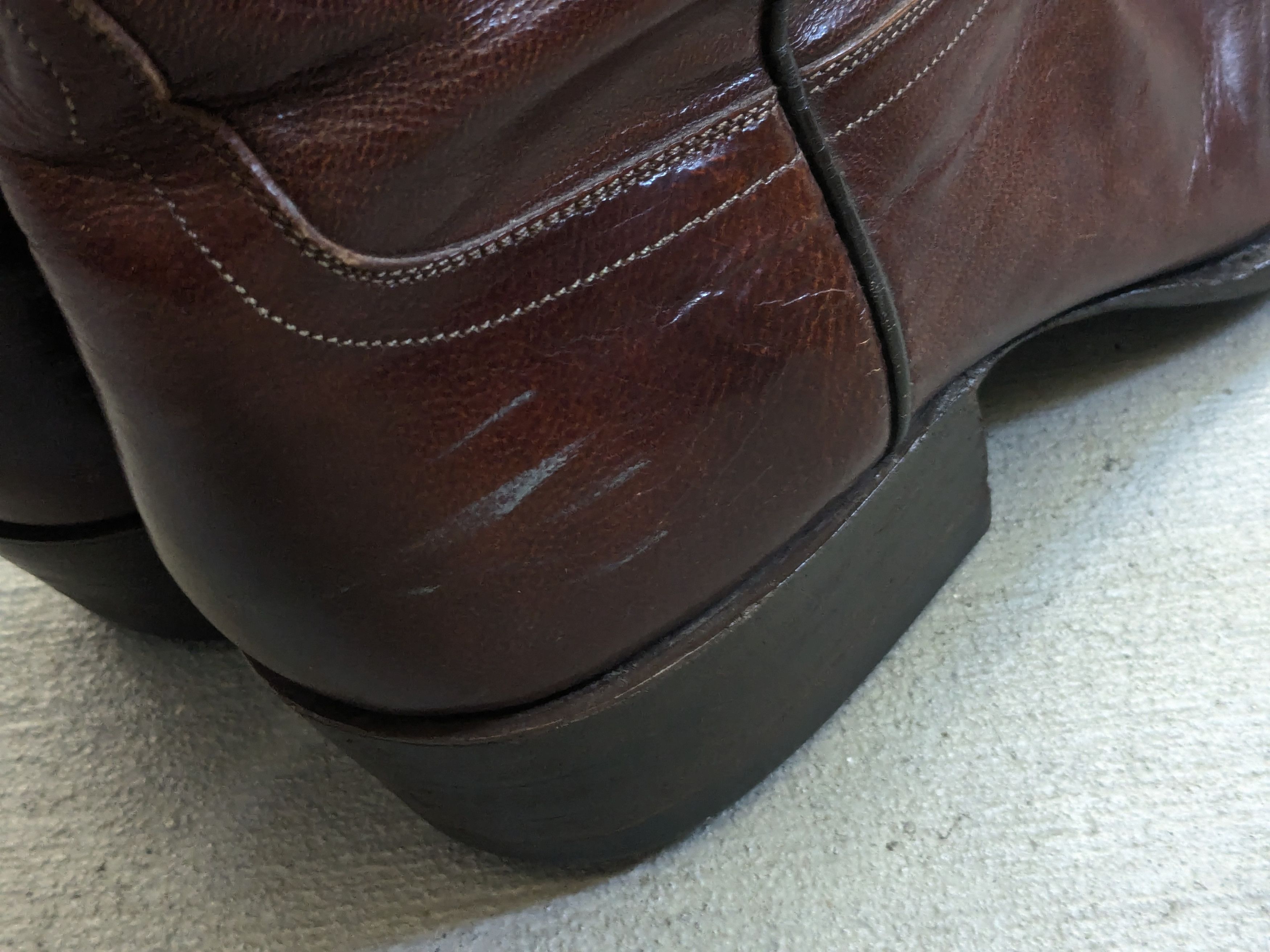 Genuine Leather Tom Taylor Cowboy Boots 9.5 Brown Leather USA Botas Size US 9.5 / EU 42-43 - 13 Thumbnail