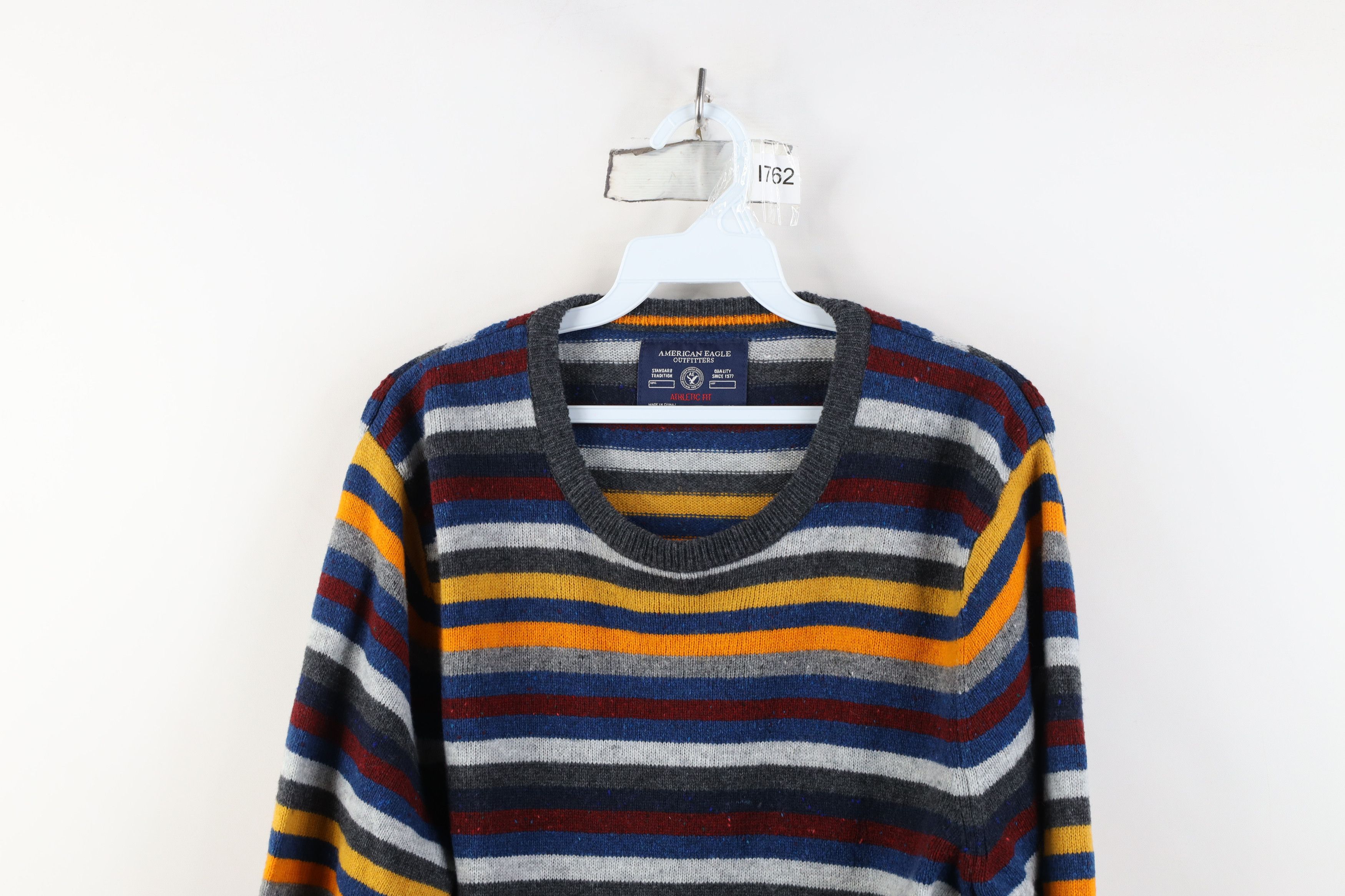 American Eagle Outfitters Vintage Y2K American Eagle Outfitters Rainbow Knit Sweater Size US L / EU 52-54 / 3 - 2 Thumbnail
