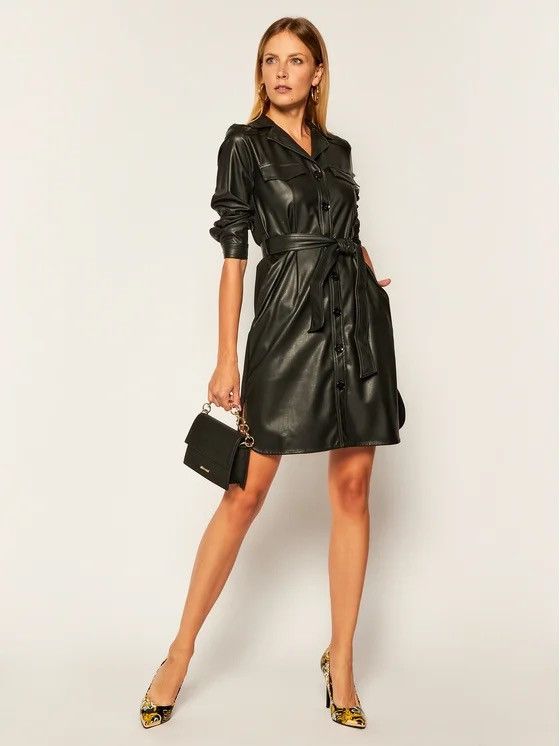 Max Mara Iblues max mara Istrice dress made of black faux leather 42 Size M / US 6-8 / IT 42-44 - 2 Thumbnail
