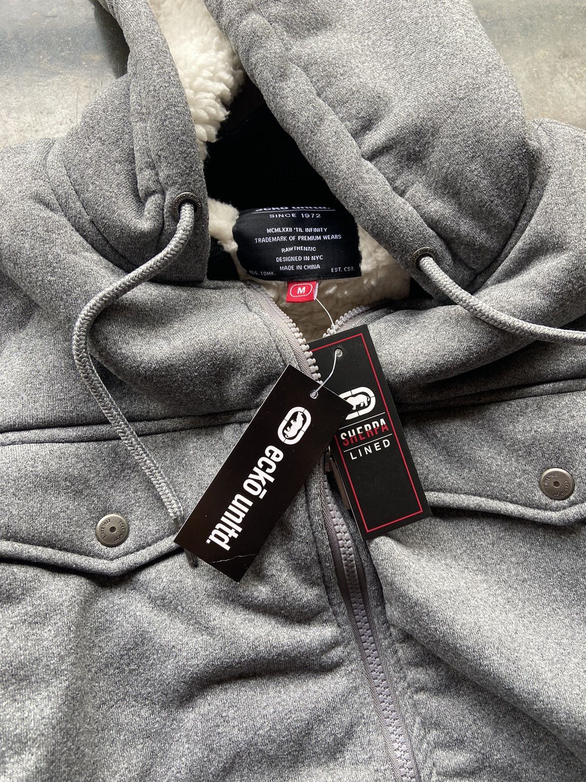 Ecko Unltd. Crazy Vintage NWT Ecko Untld Sherpa Lined Hoodie Size US M / EU 48-50 / 2 - 4 Thumbnail