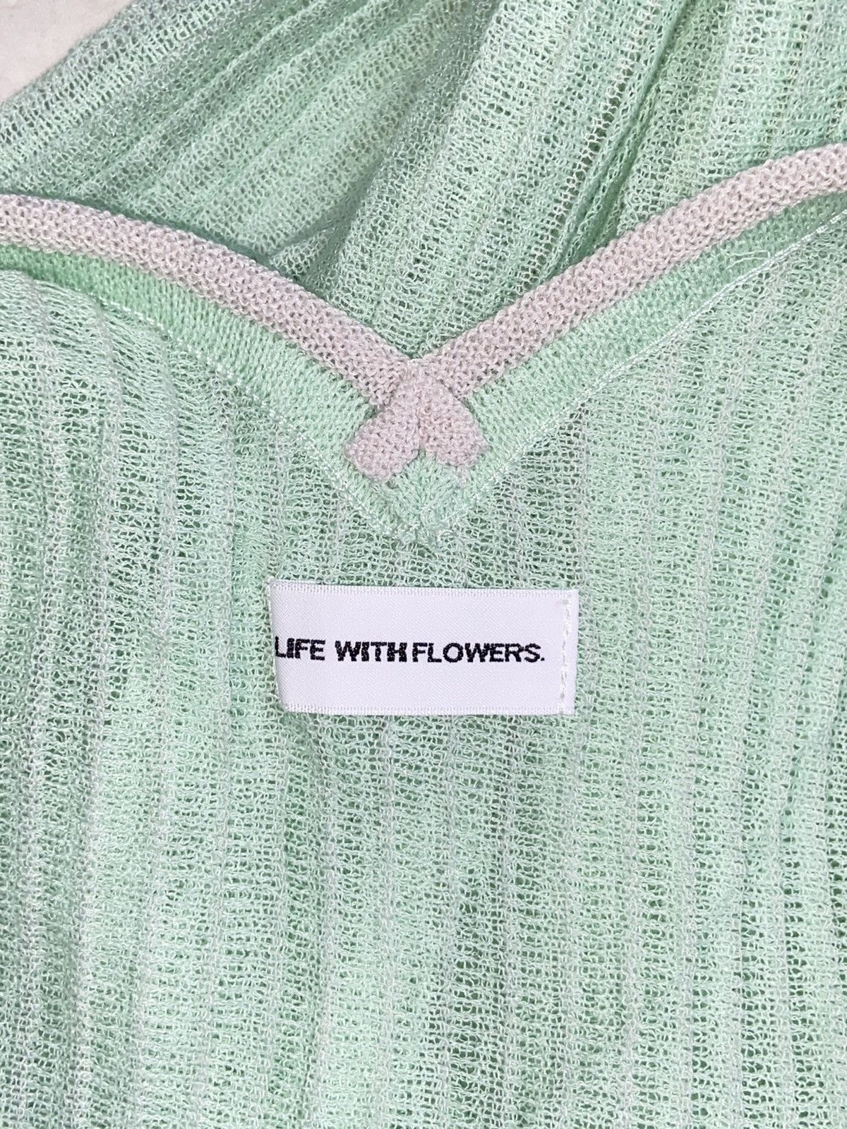 Designer × Japanese Brand LIFE WITH FLOWERS Mesh Knit T-shirt Size US XS / EU 42 / 0 - 6 Thumbnail