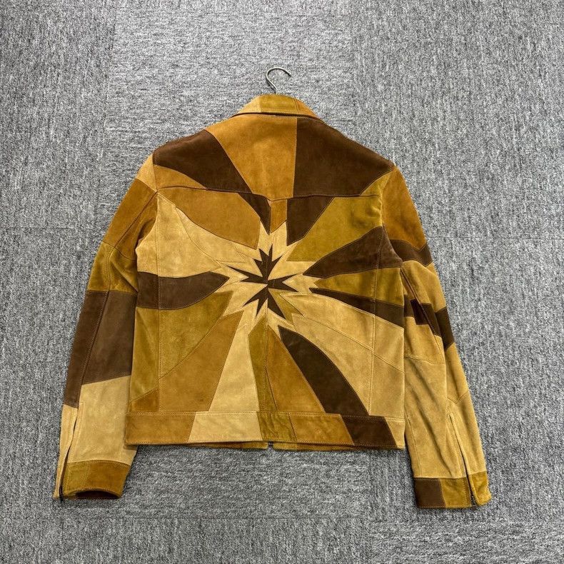 Saint Laurent Paris SLP Colorful Patchwork Suede Jacket Size US L / EU 52-54 / 3 - 7 Thumbnail