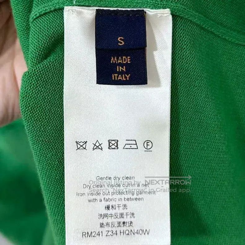 Louis Vuitton Louis Vuitton Green knit presbyopic jacquard short sleeve Size US S / EU 44-46 / 1 - 5 Thumbnail