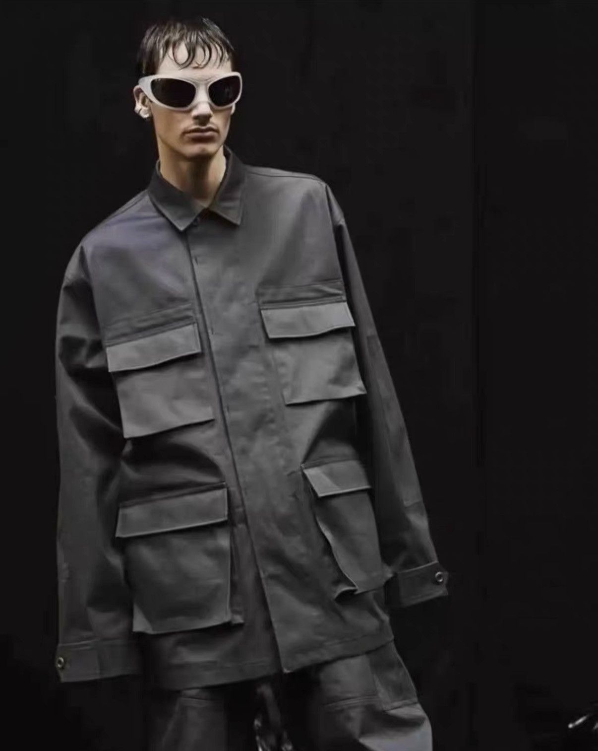 Balenciaga Balenciaga BB Four-Pocket Oversized Cargo Jacket J31 Size US XXS / EU 40 - 9 Thumbnail