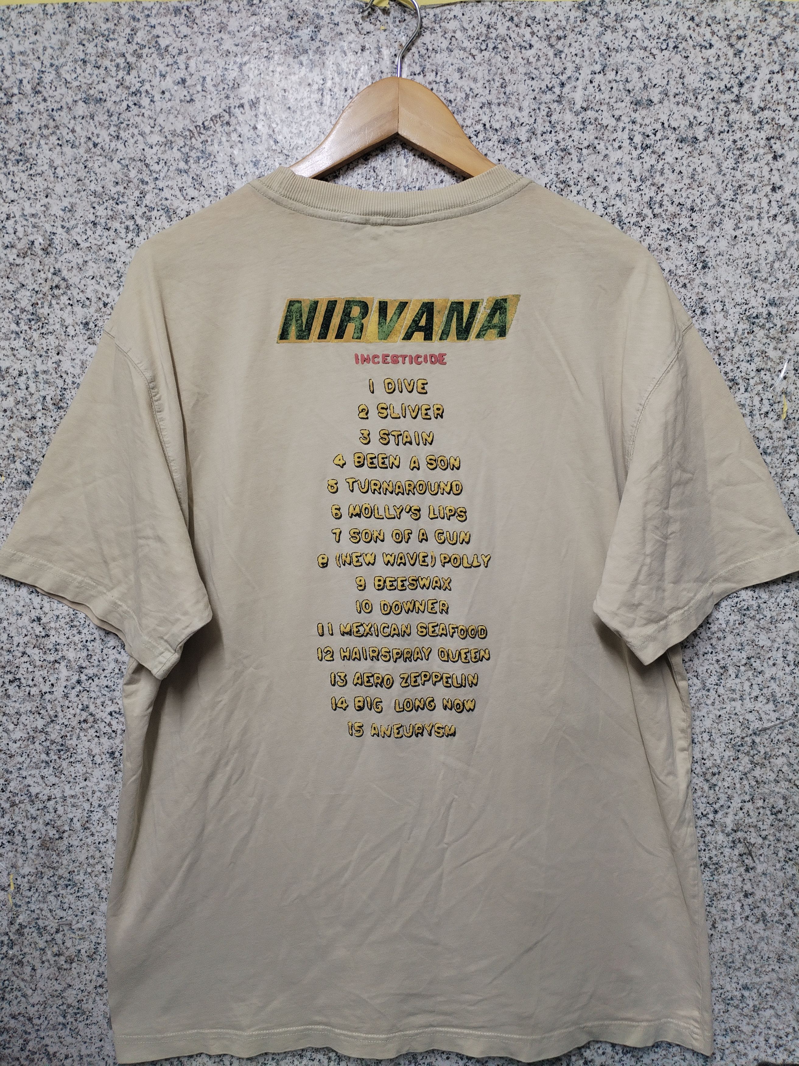 Vintage Thrashed Sun Faded Nirvana Shirt Distressed Grunge Band Size US XL / EU 56 / 4 - 2 Thumbnail