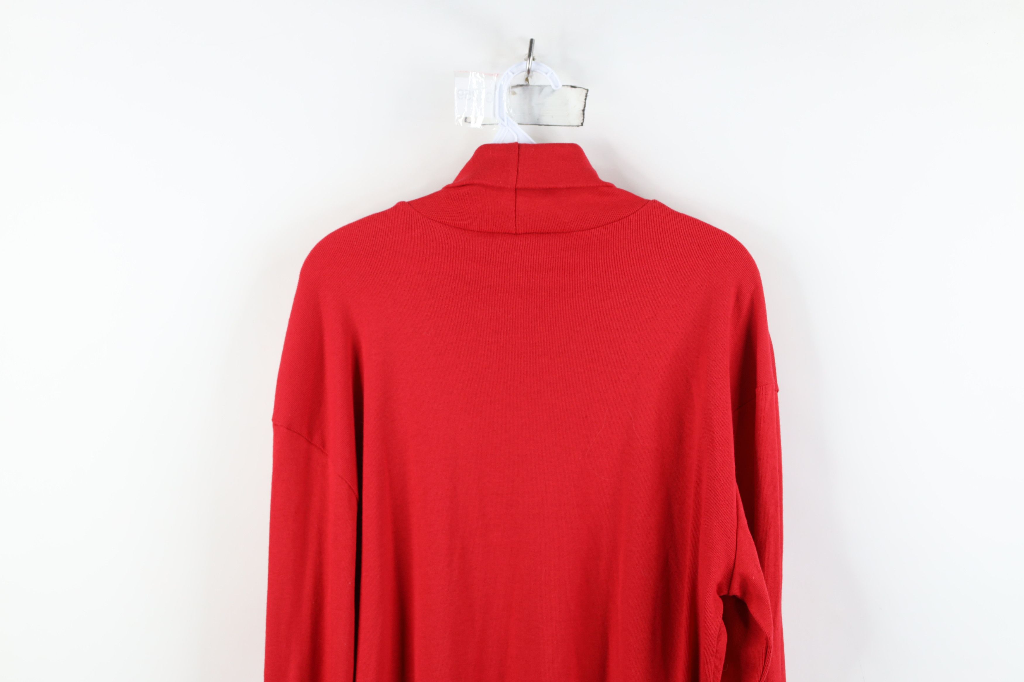 Majestic Vintage 90s Majestic Cleveland Baseball Turtleneck T-Shirt Size US XL / EU 56 / 4 - 12 Thumbnail