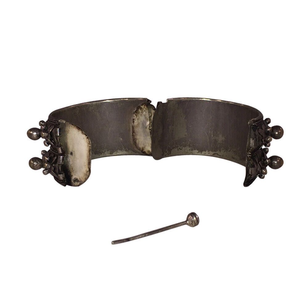 Designer Silver Moroccan Saharan Ethnic Tribal African Bracelet Size ONE SIZE - 7 Thumbnail