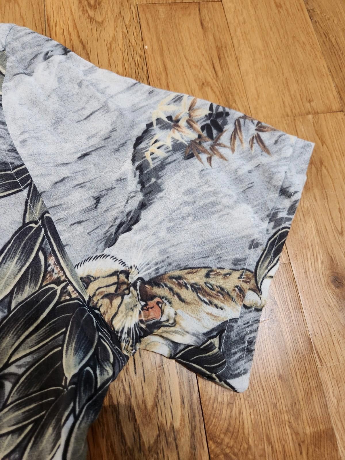 Allsaints Allsaints Chokai Printed Tiger Short Sleeve Shirt Mens XL Size US XL / EU 56 / 4 - 3 Thumbnail