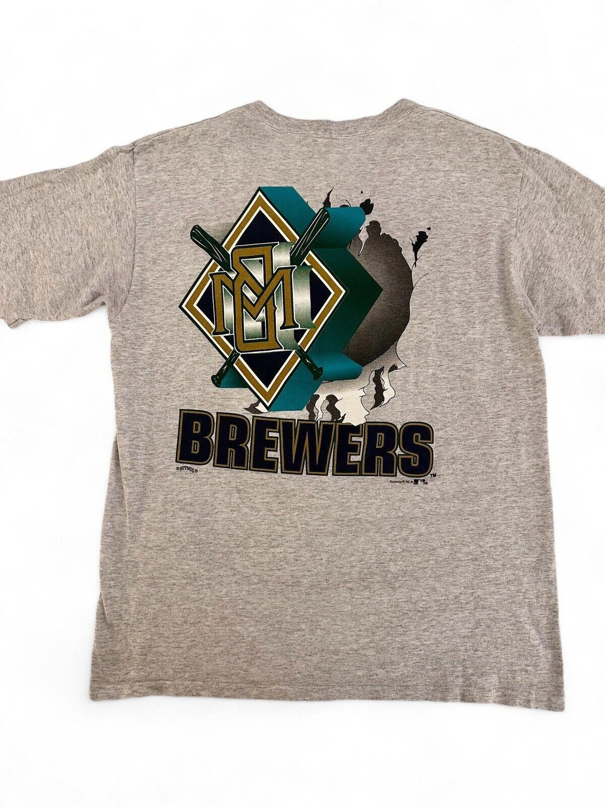Nutmeg Vintage Milwaukee Brewers Nutmeg Shirt Size Large Size ONE SIZE - 2 Thumbnail